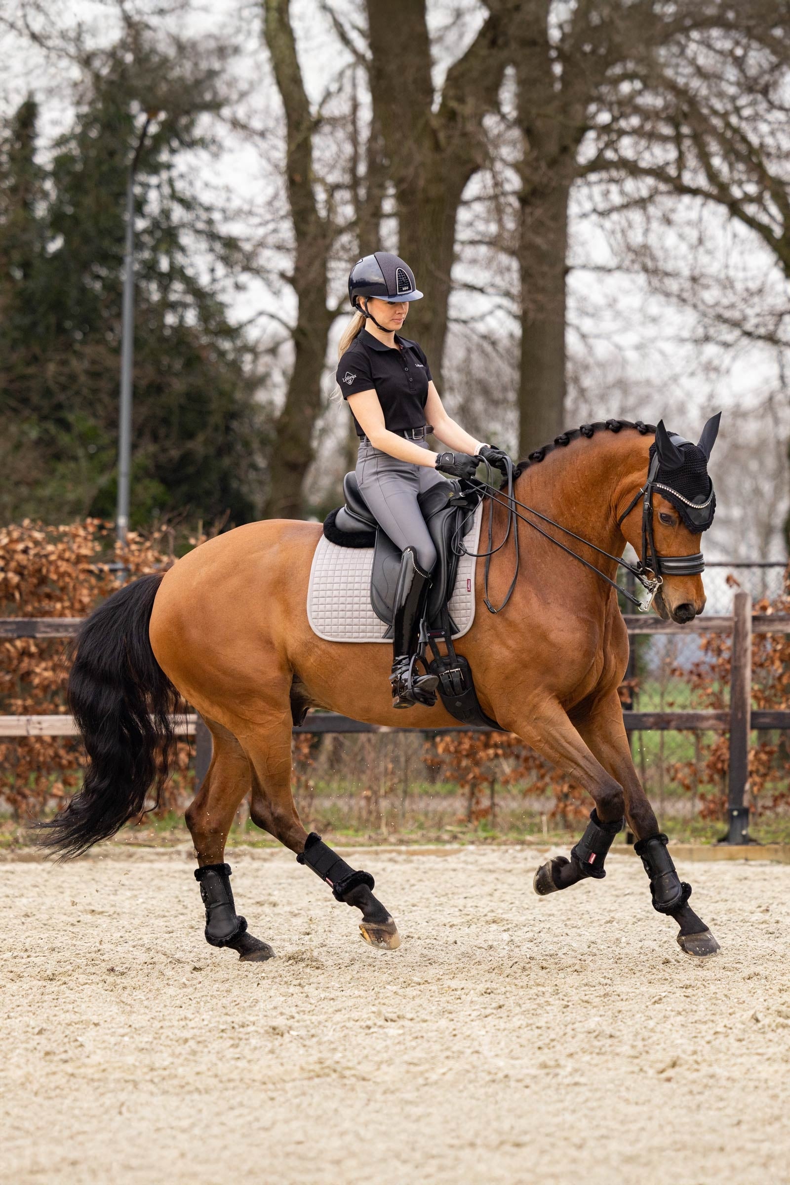 LeMieux Cotton Square Dressage Saddle Pad Saddle Pads