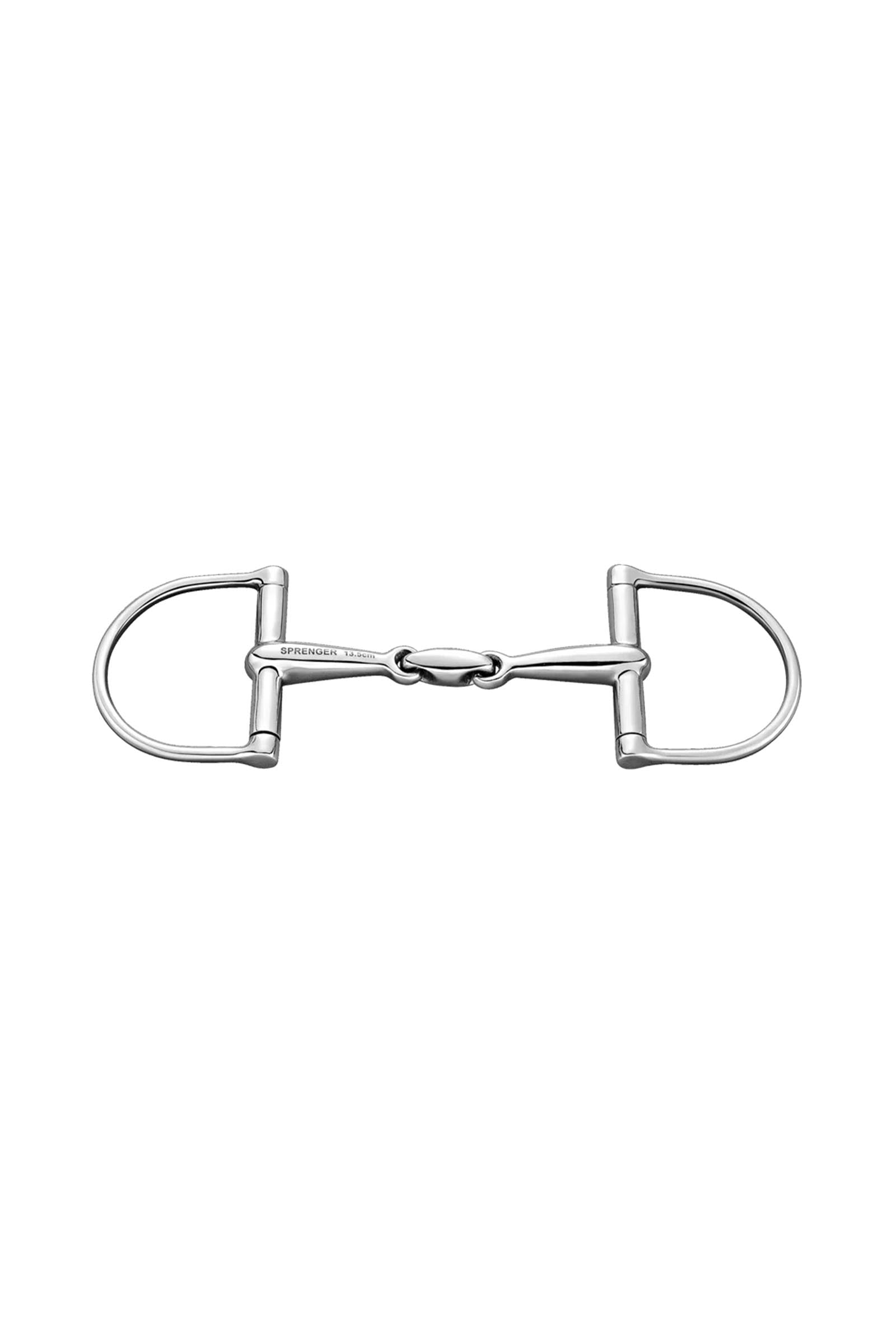 Sprenger D-Ring Snaffle Bit, Double Jt. 16mm, Stainless St. Horse Bits