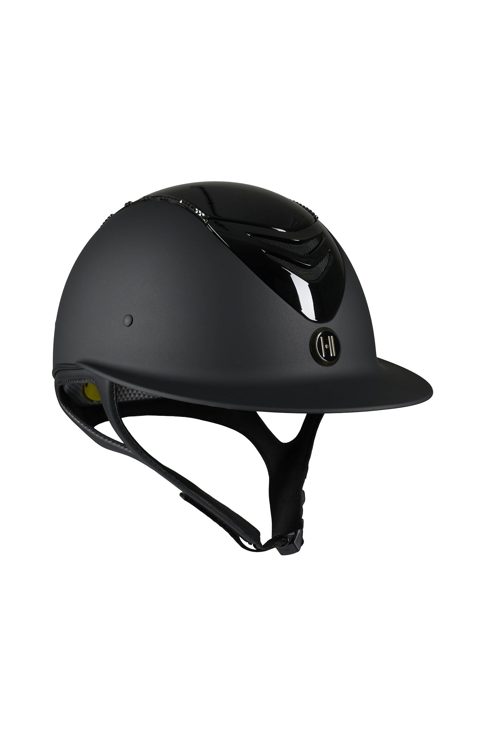 OneK Mips Avancé Matt Glossy Top Swarovski Riding Helmet Kaski i kamizelki jeździeckie