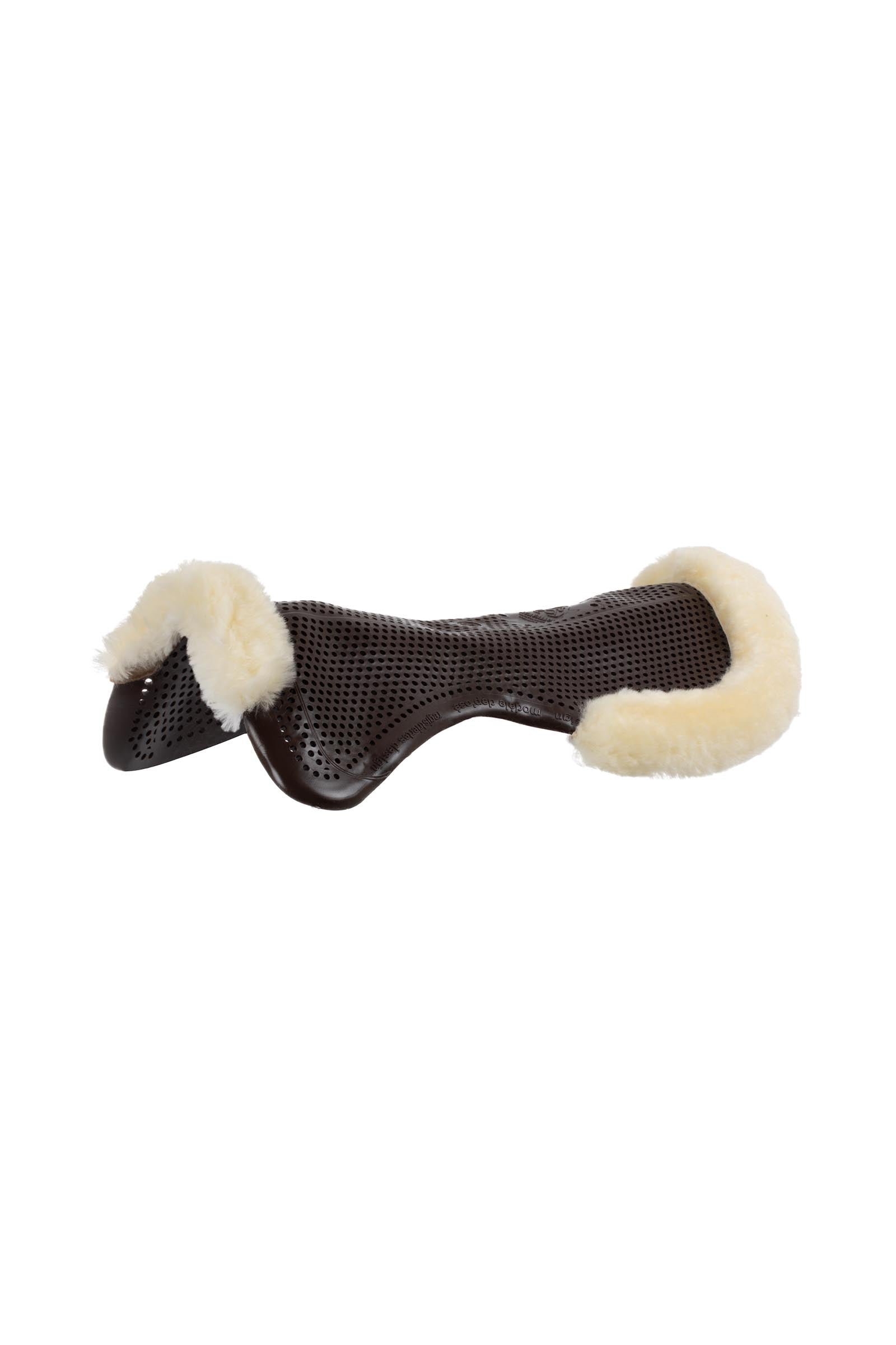 Acavallo Gel Non Slip Classic Pony With Sheepskin 1/2 Cut-Out Flat Saddle Pads