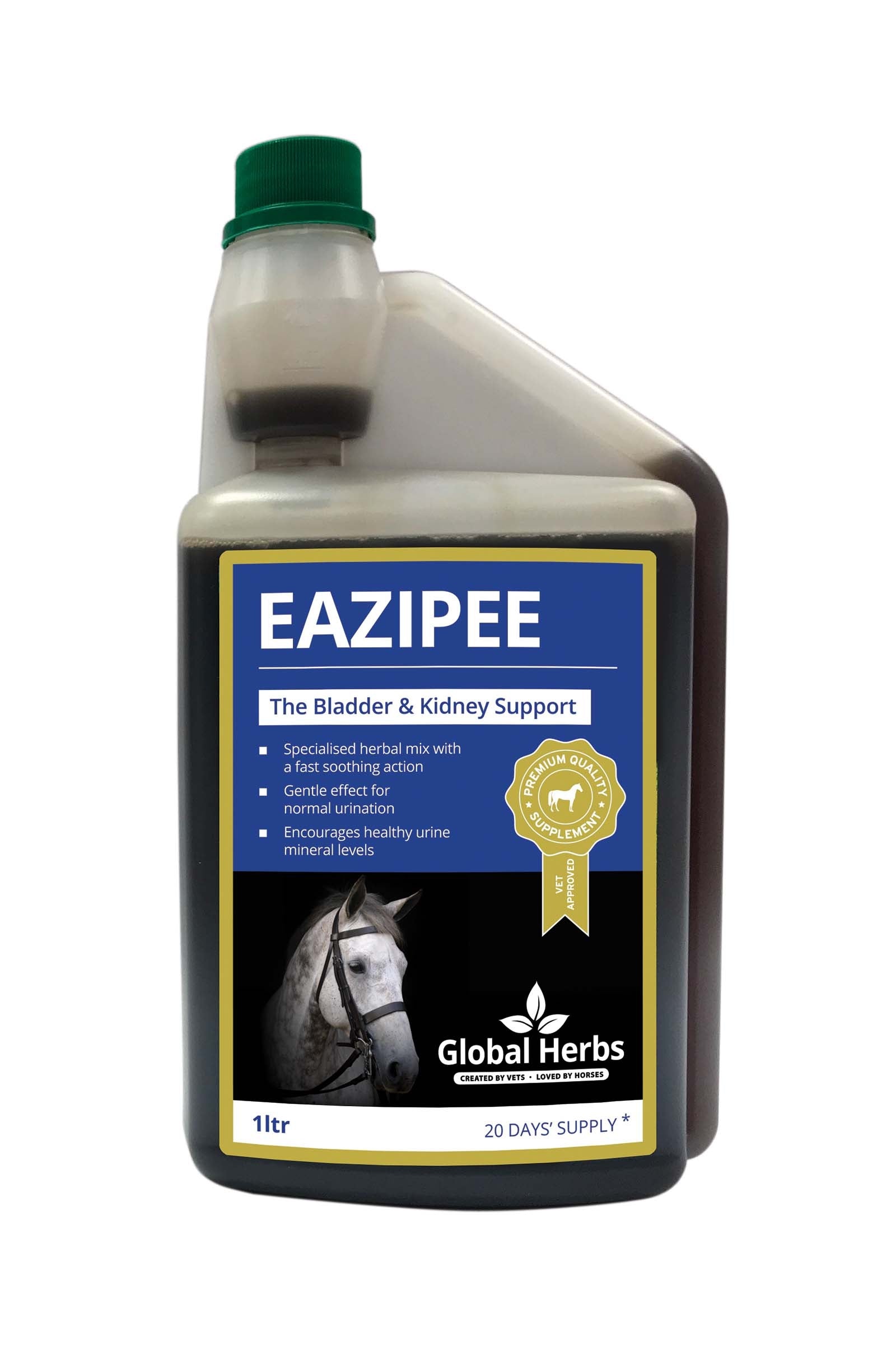 Global Herbs EaziPee w płynie 1L Horse Feed & Nutrition