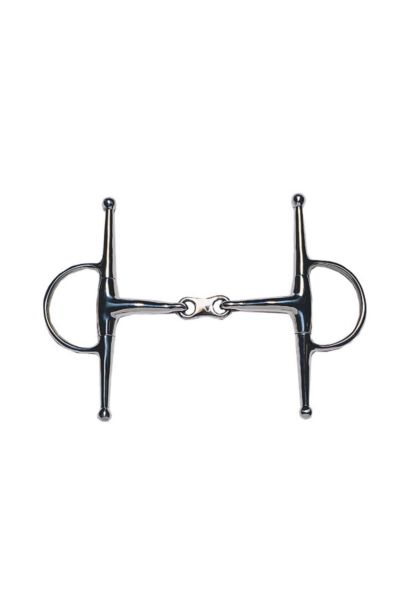 Korsteel Jp Stainless Steel French Link Full Cheek Snaffle Bit Wędzidła
