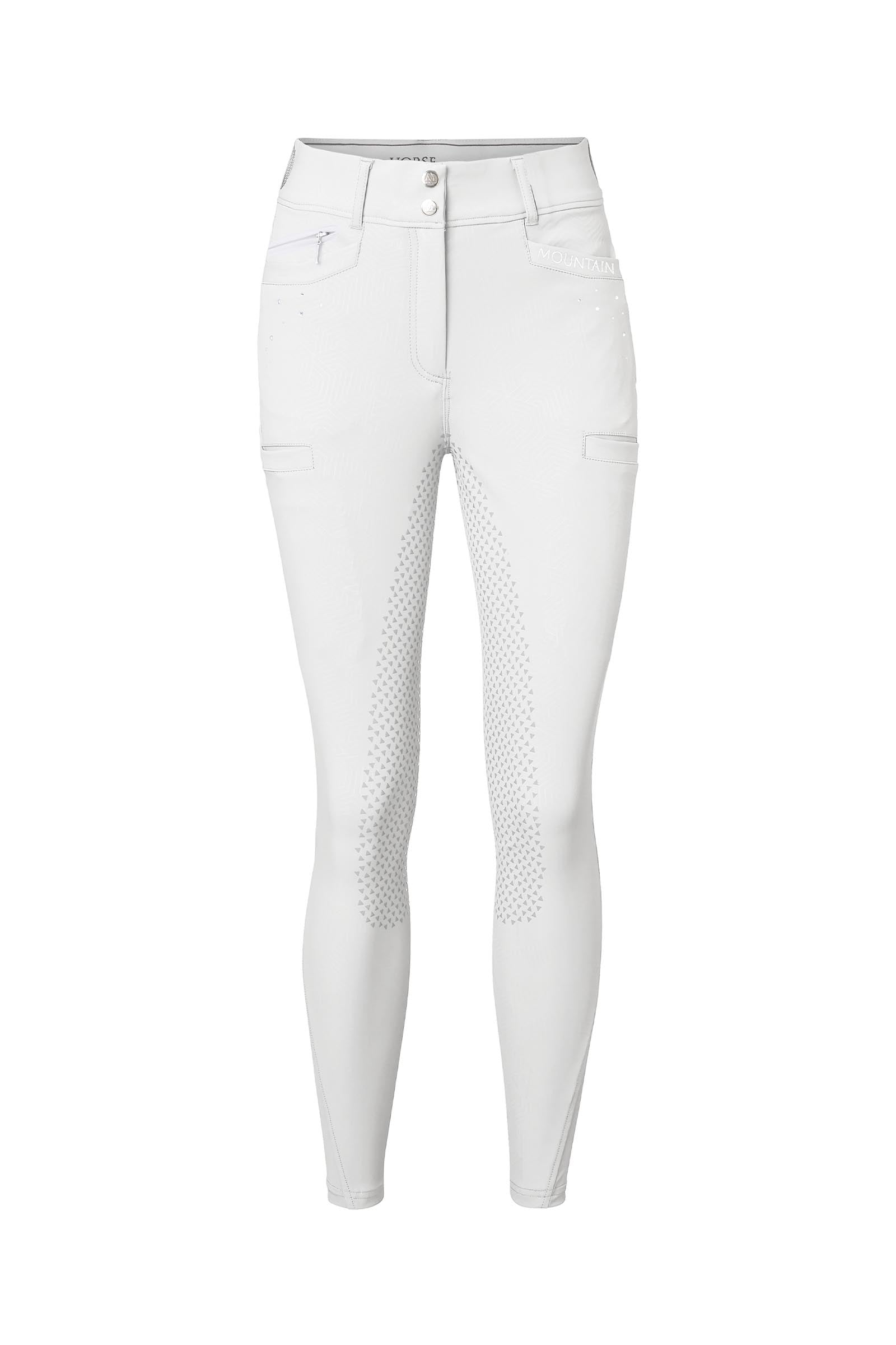 Mountain Horse Chantal damskie bryczesy z pełnym gripem z detalami z kryształków Womens Breeches
