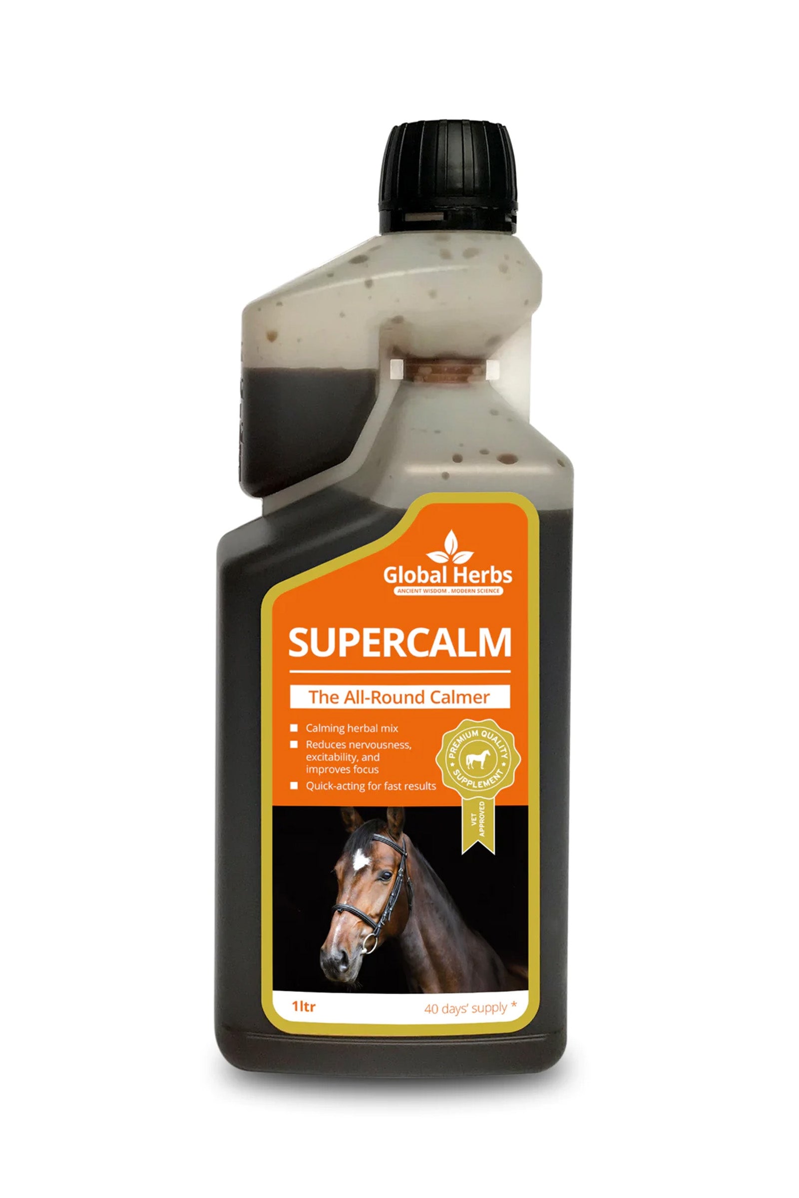 Global Herbs SuperCalm Płyn 1L Horse Feed & Nutrition