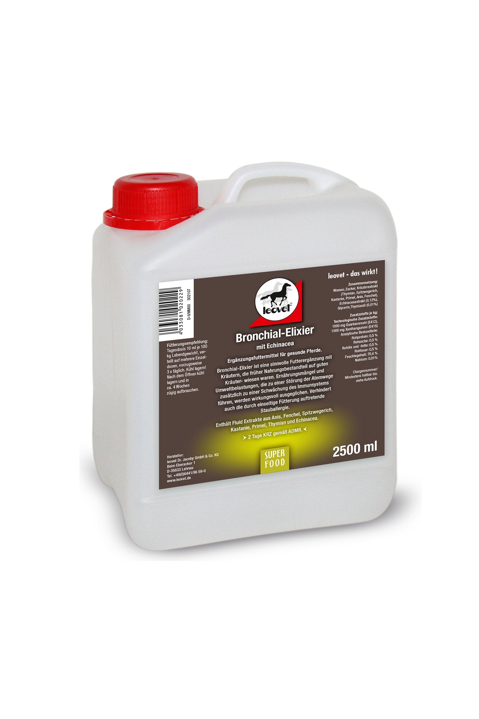 Leovet Respiratory Syrup 2500ml - Syrop na kaszel Horse Feed & Nutrition