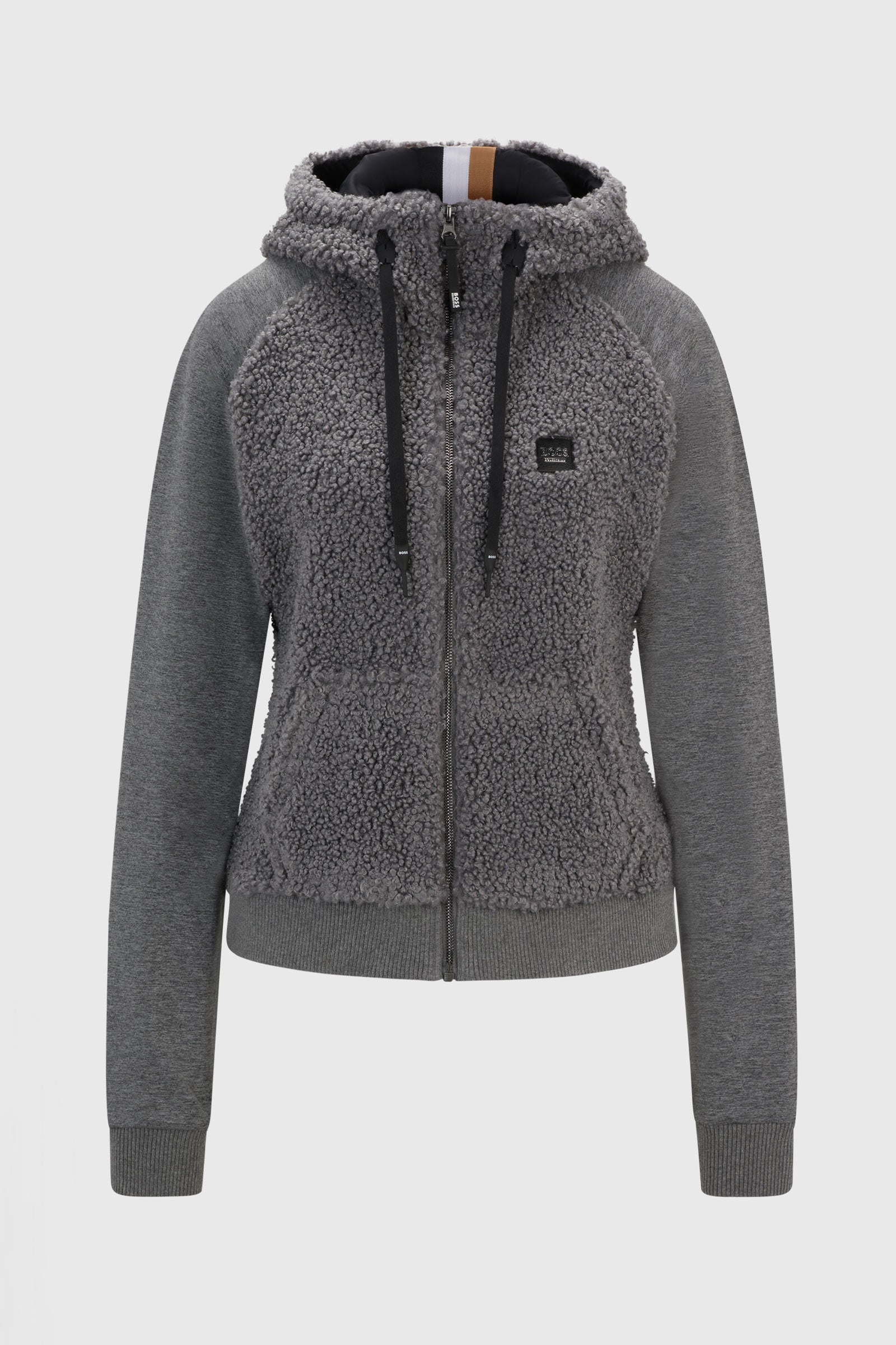 BOSS Equestrian Boss Riva Teddy Hybrid Zip bluza z kapturem Odzież jeździecka damska