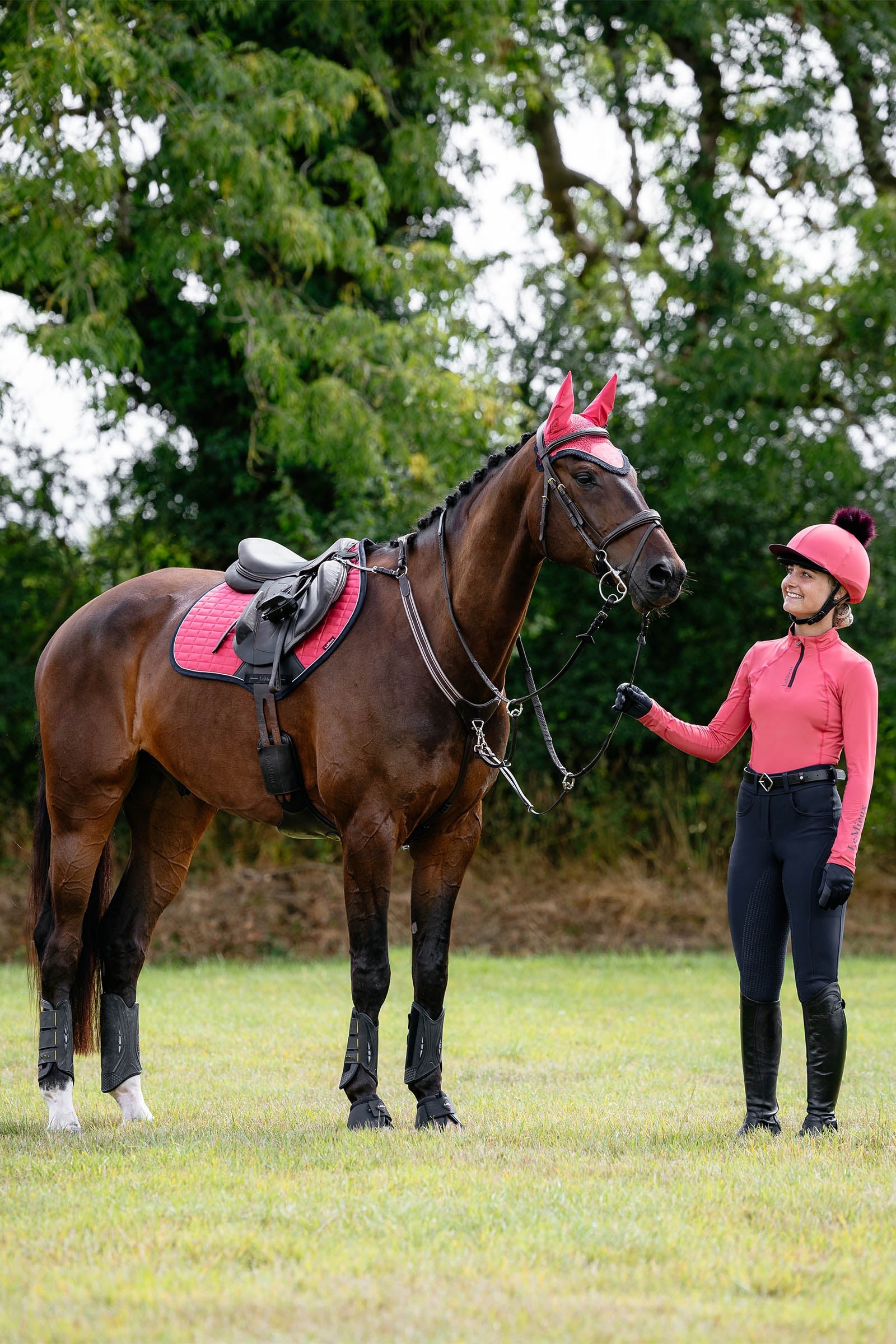 LeMieux Suede Square Close Contact Saddle Pad Saddle Pads