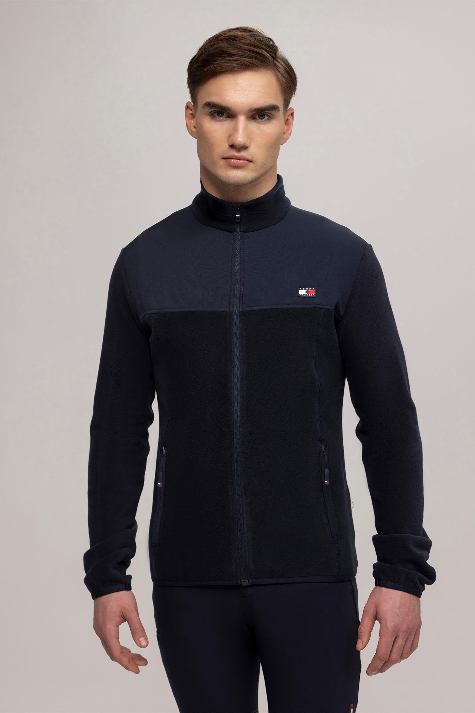 Tommy Hilfiger Equestrian Michigan męska kurtka polarowa Odzież jeździecka męska