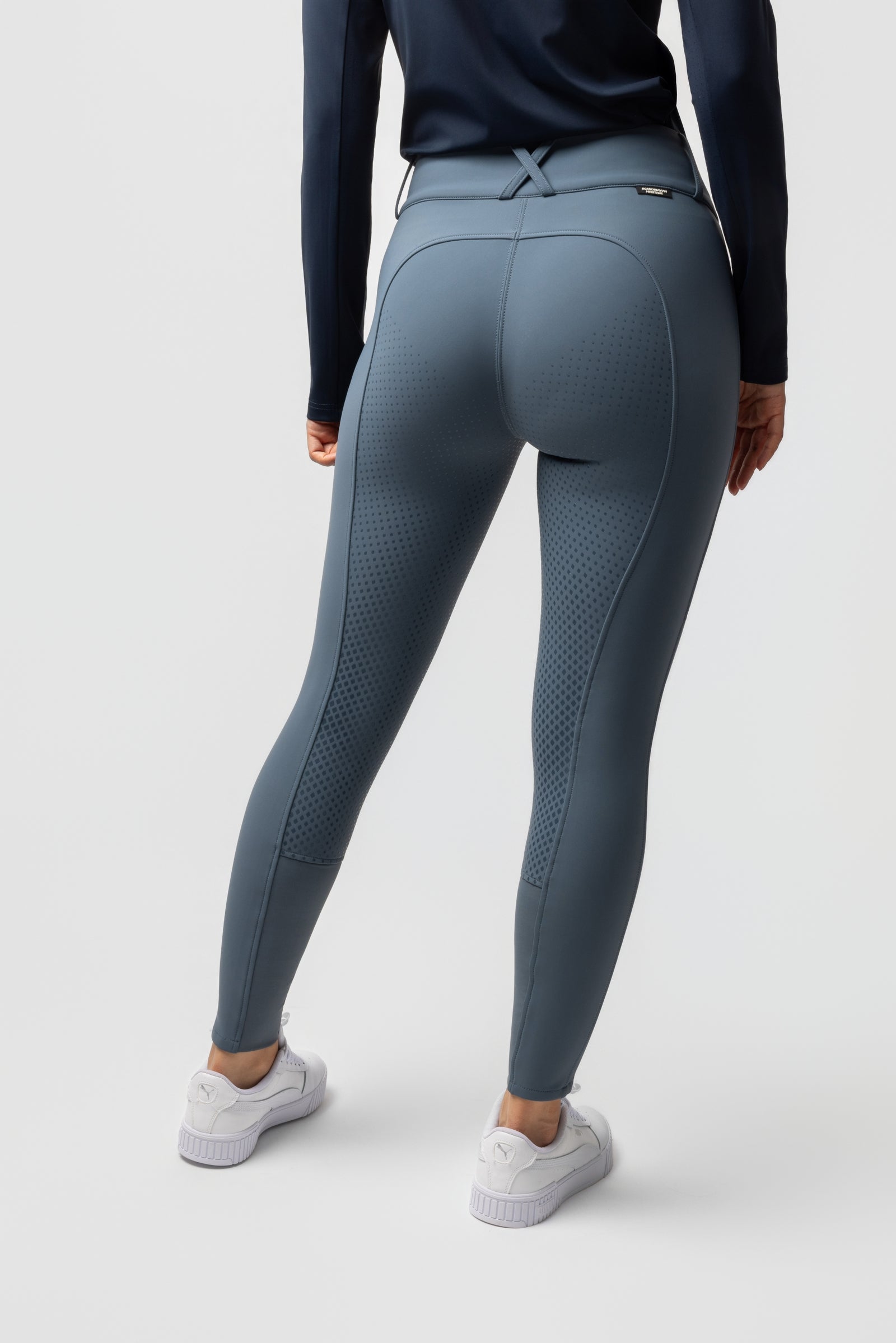Horze Grand Prix Pro Damskie termiczne bryczesy z pełnym gripem Womens Breeches