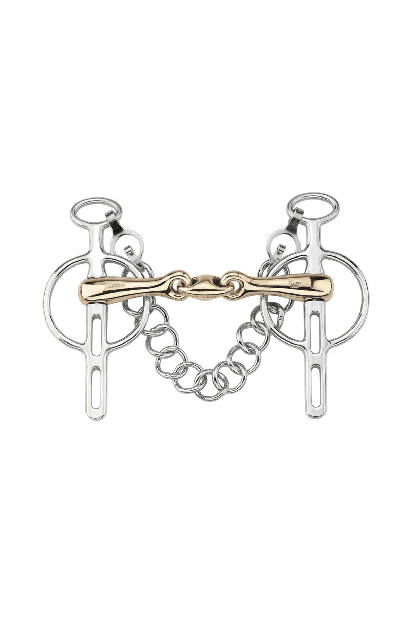 Sprenger KK Ultra Liverpool Driving Bit, Double Jt. 16mm, Swivel Cheks 2 Slots, Sensogan Horse Bits