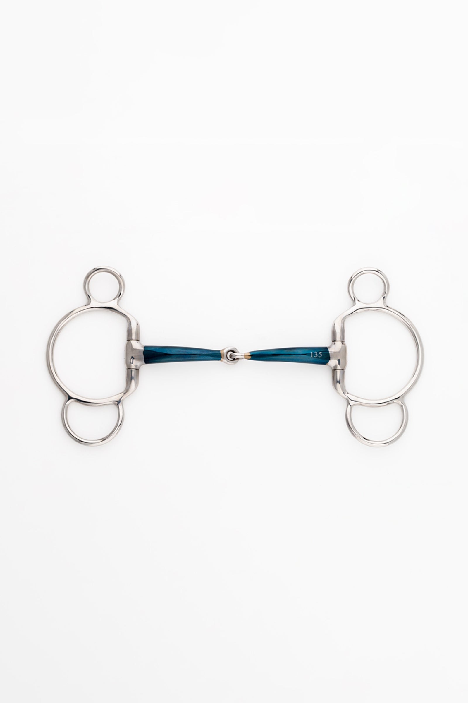 Kavalkade ergonomiczne wędzidło 3-pierścieniowe, pojedynczo łamane, 14 mm Wędzidła