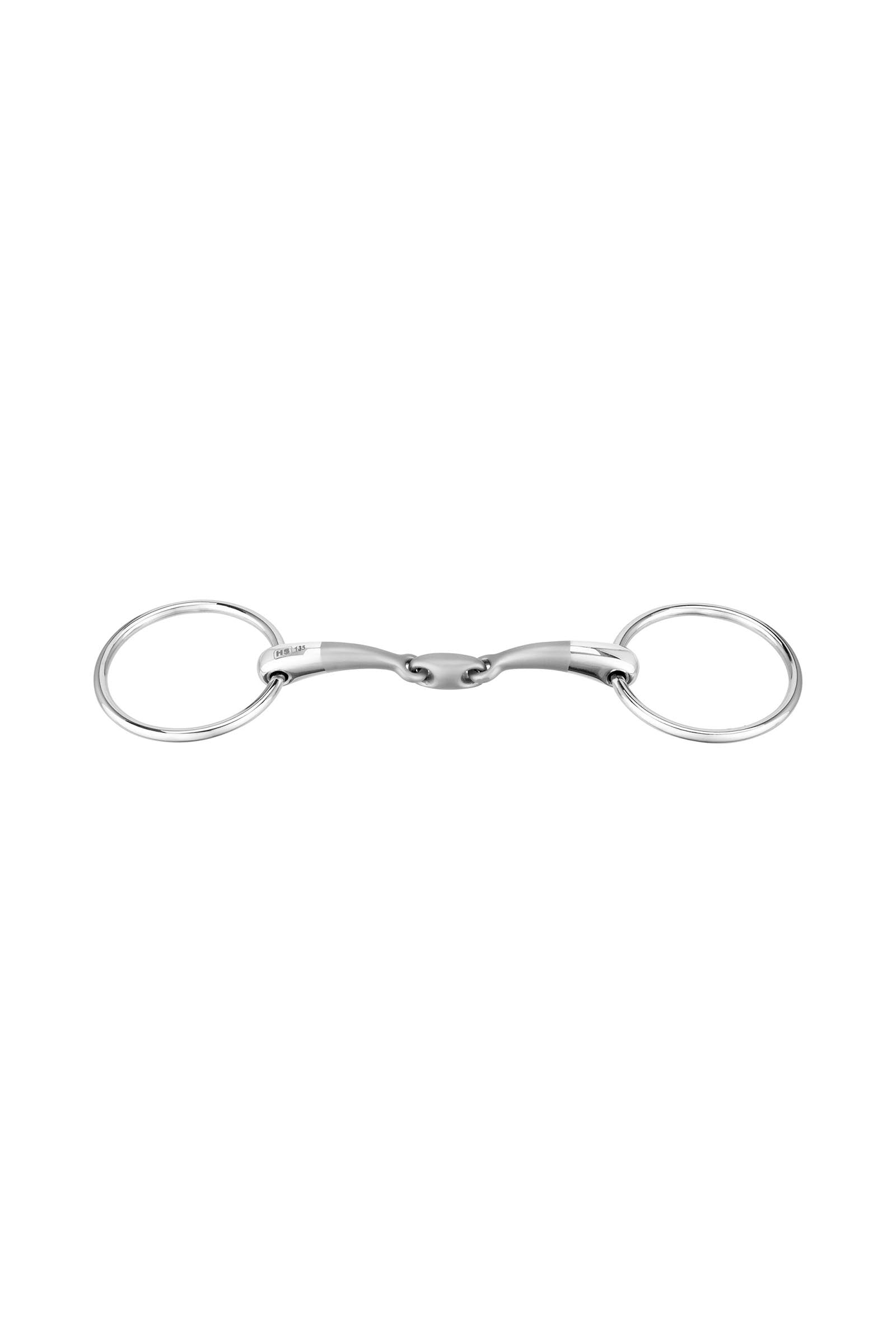 Sprenger Satinox wędzidło, podwójnie łamane, 14 mm, 55 mm pierścień, stal nierdzewna Wędzidła