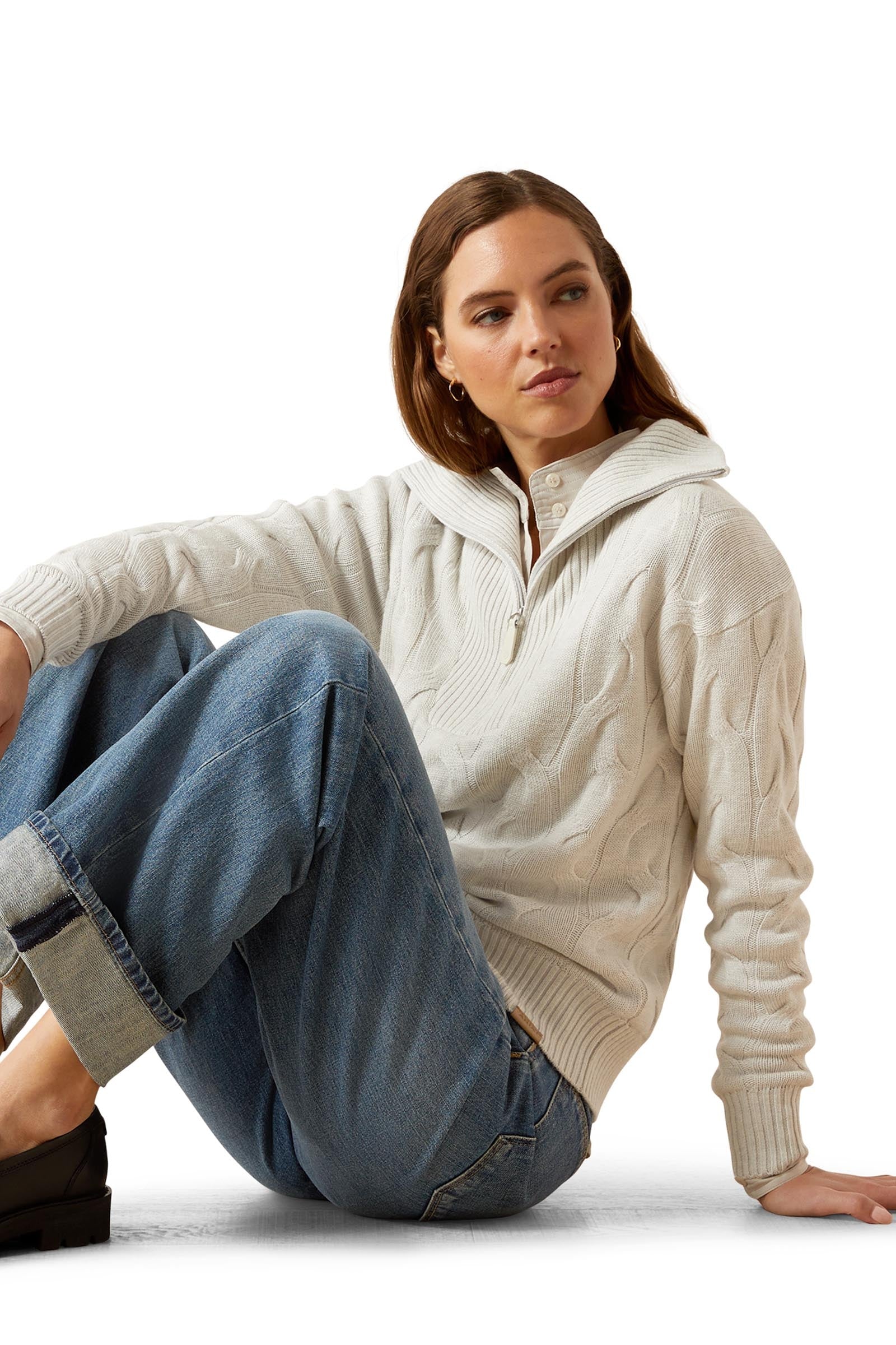 Ariat Alamere Women´s Sweater With 1/2 Zip Women’s Riding Clothing