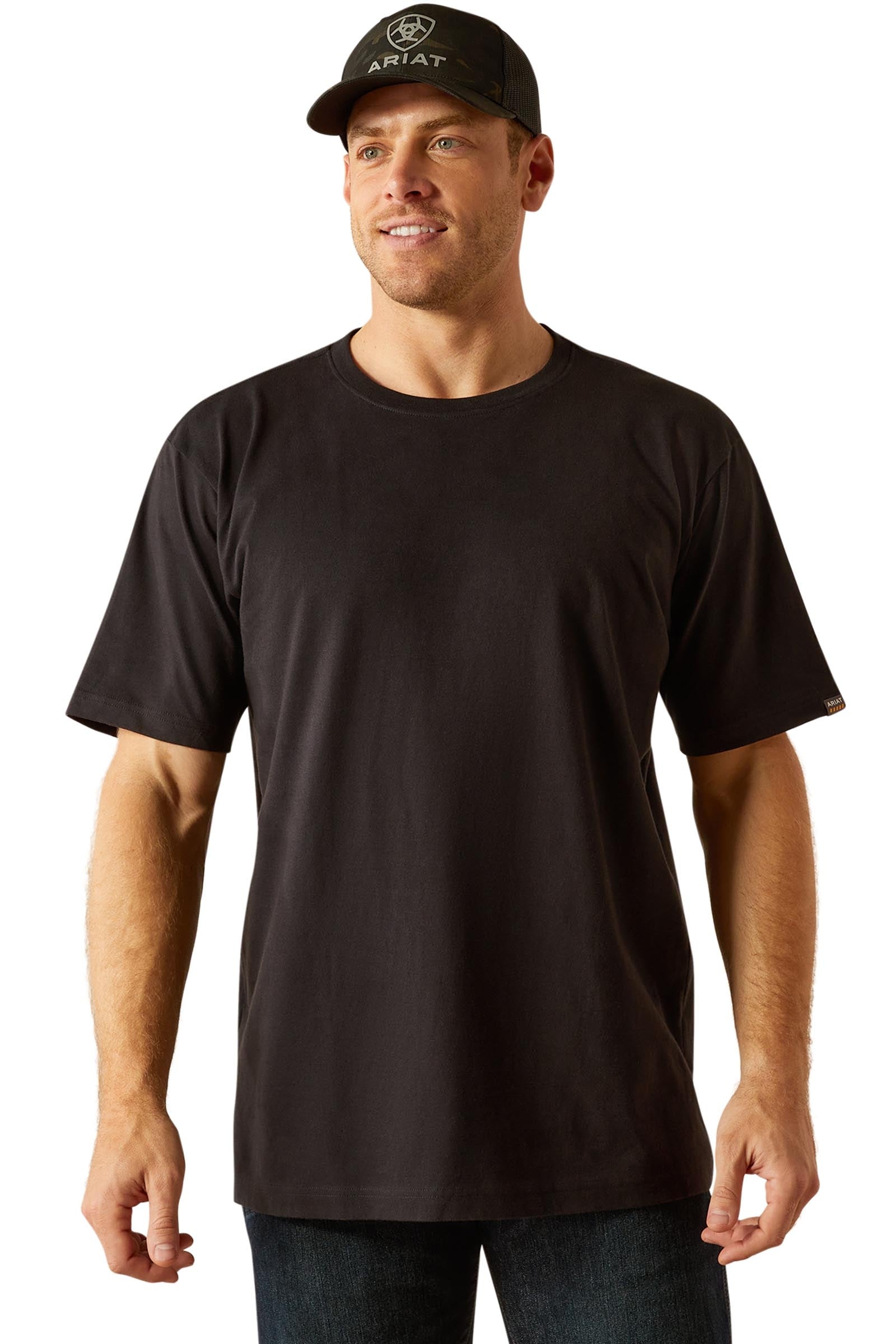 Ariat Rebar CottonStrong męski T-shirt Odzież jeździecka męska