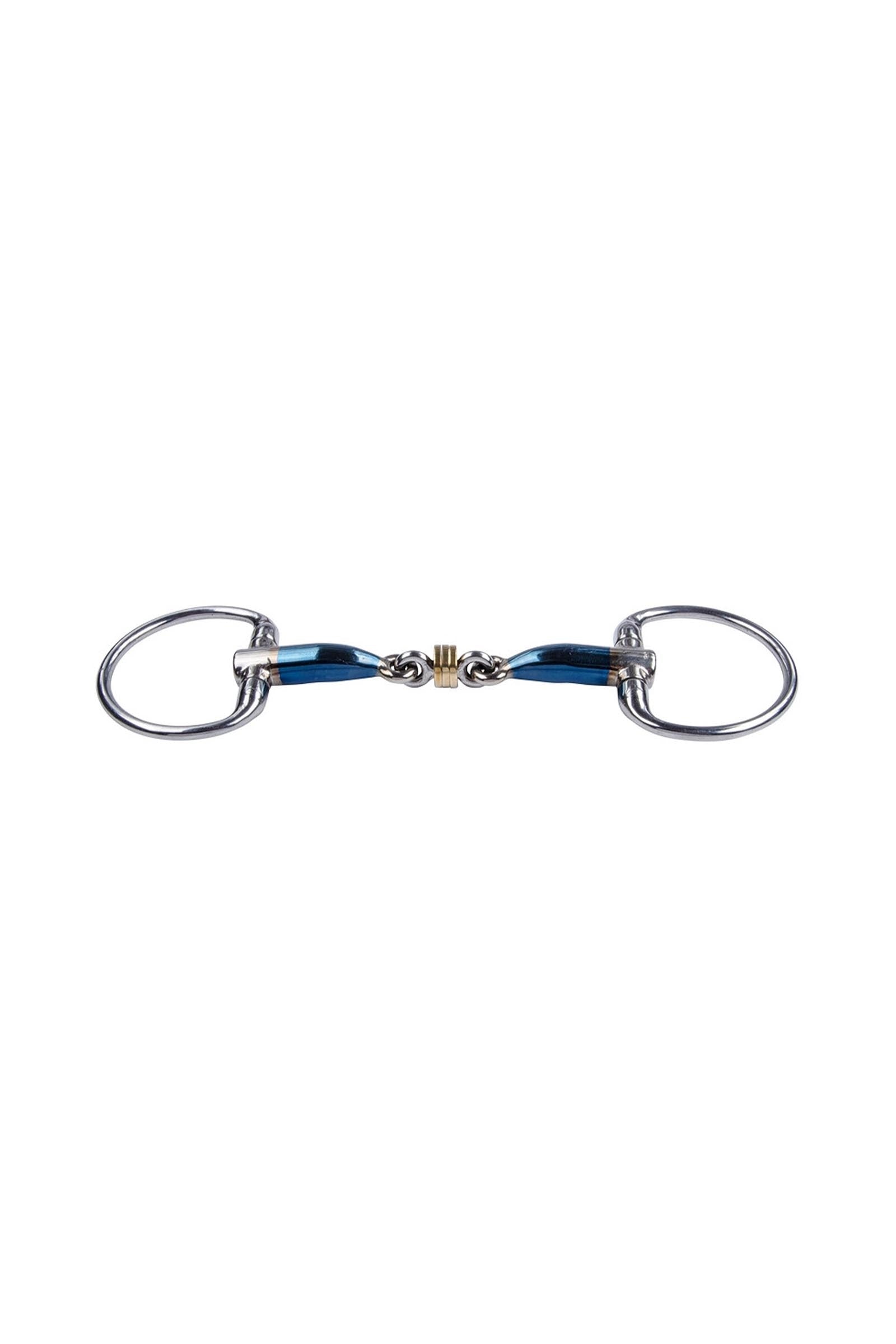 Trust Equestrian Wędzidło łamane Sweet Iron z nieruchomymi pierścieniami i mosiężnymi krążkami Wędzidła