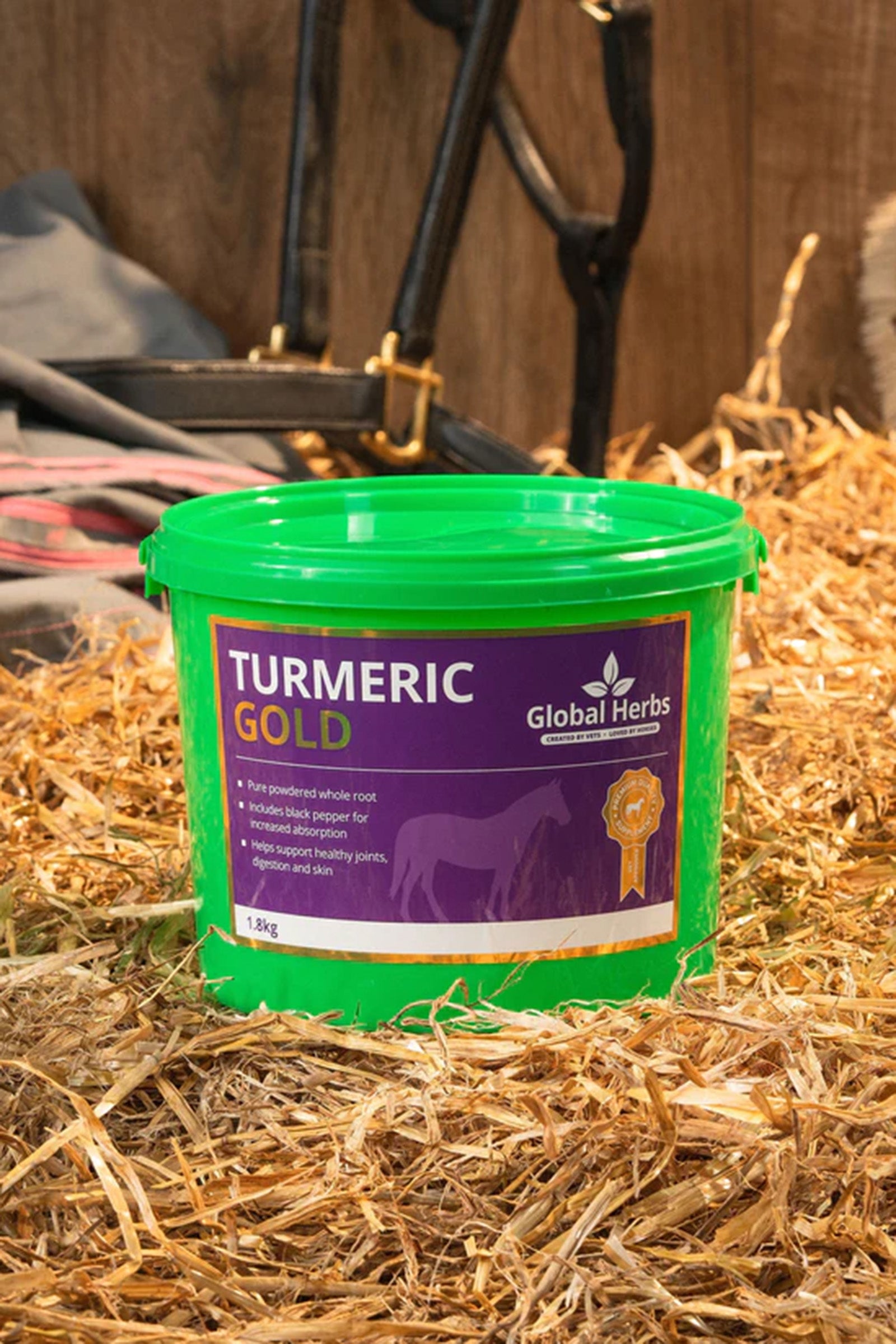 Global Herbs Turmeric Gold 1.8kg Horse Feed & Nutrition