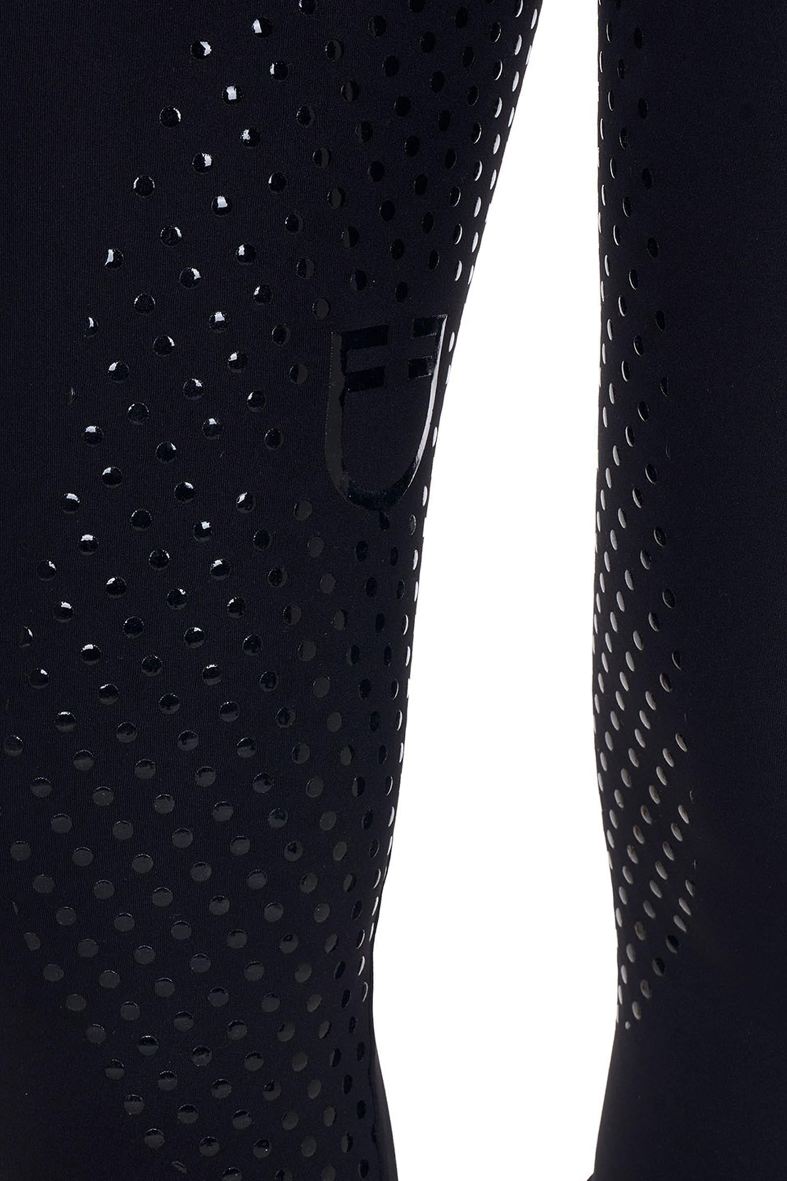Equestro Women's Full Grip Leggings With Perforated Inserts Womens Breeches