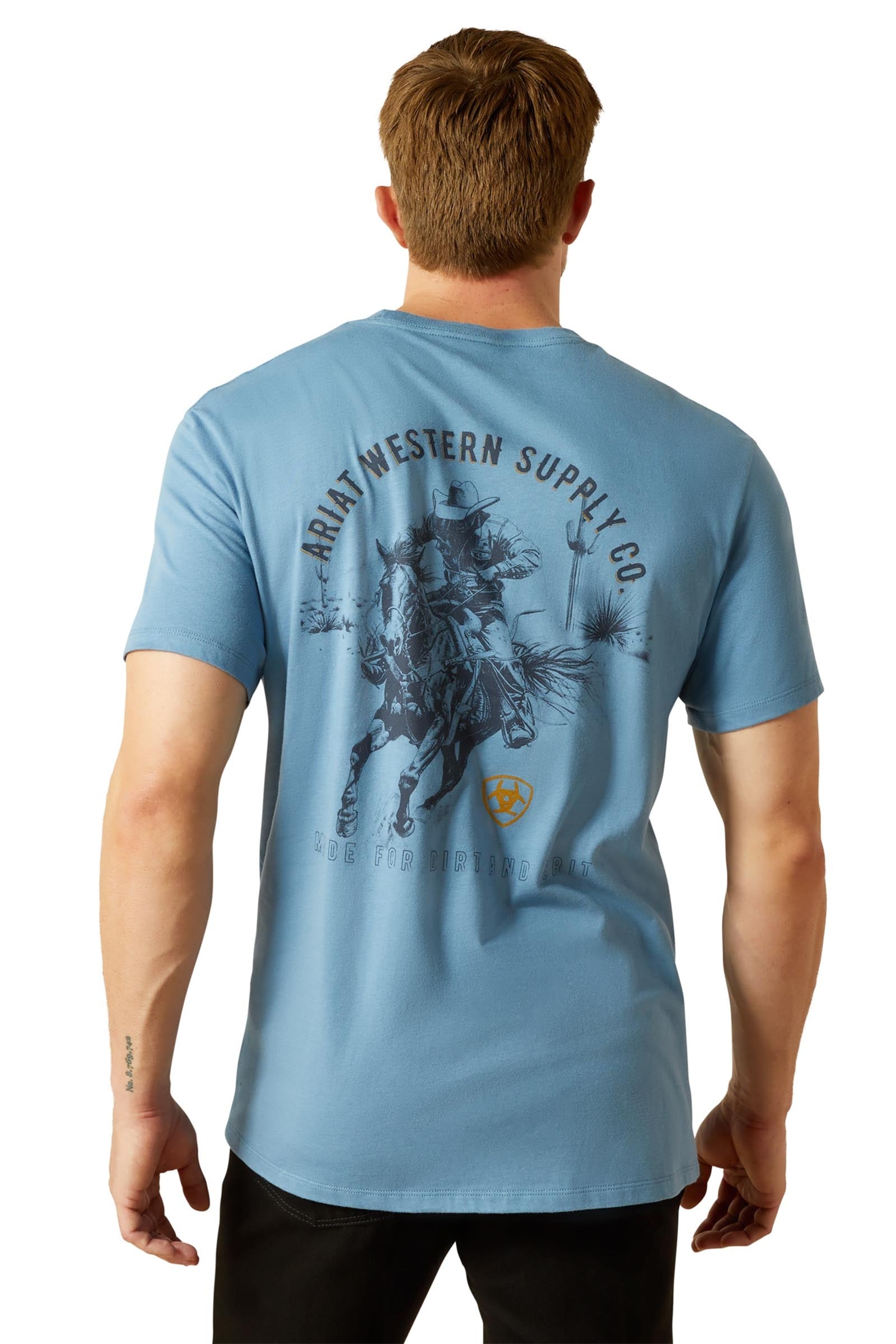Ariat Blazing Saddle męski t-shirt Odzież jeździecka męska