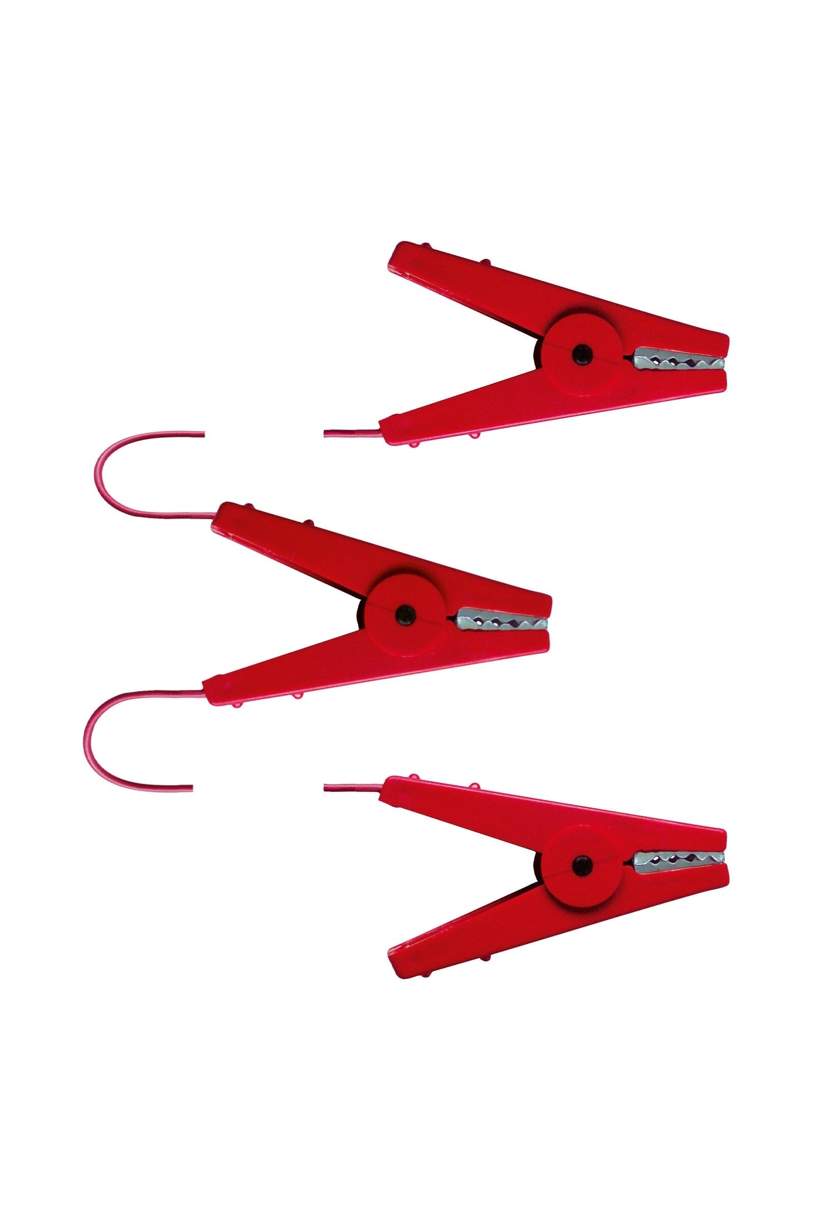 Corral CORRAL kabel połączeniowy ogrodzenia z 3 zaciskami krokodylkowymi czerwony (2 × 60 cm) Ogrodzenia elektryczne i wyposażenie