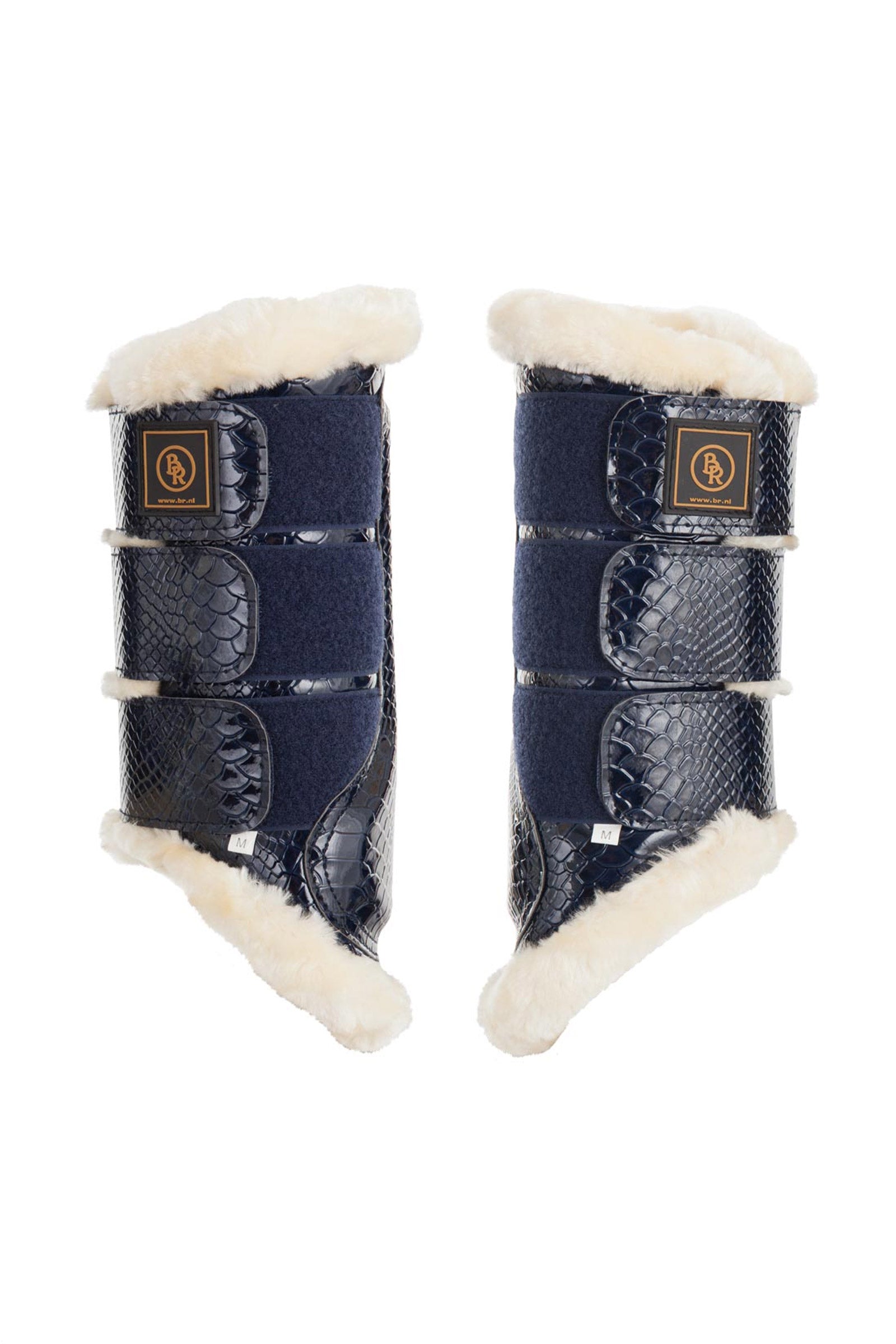 BR Majestic ochraniacze z ekologicznej lakierowanej skóry Leg Protection & Hoof Protection for Horses