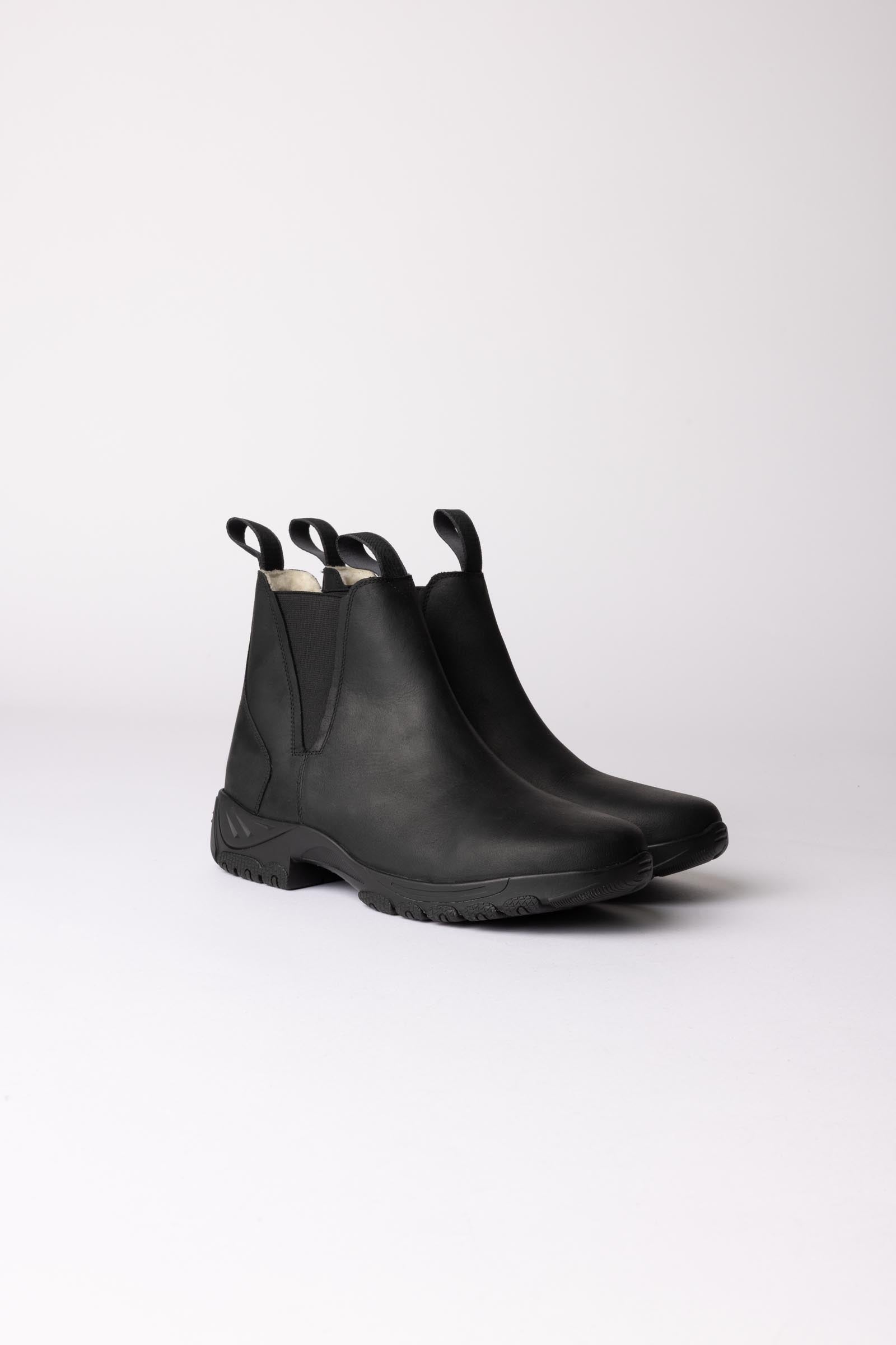 Horze Cornwall Leather Wool-Lined Jodhpur Boots Riding Boots & Riding Shoes