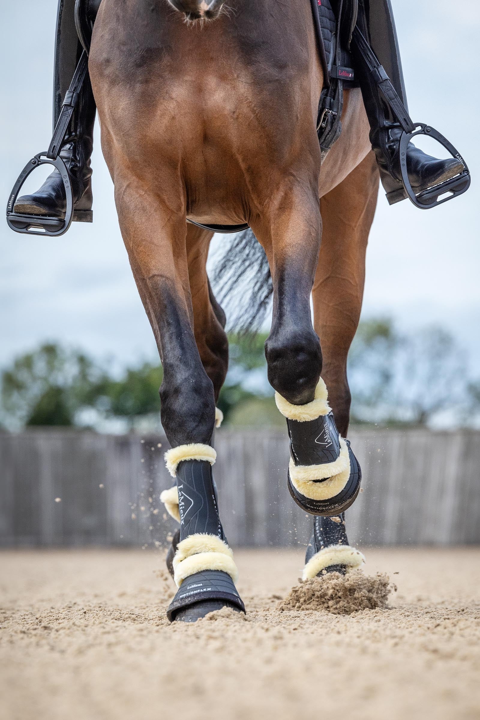 LeMieux Motionflex Dressage Boot with Fleece Edge Leg & Hoof Protection