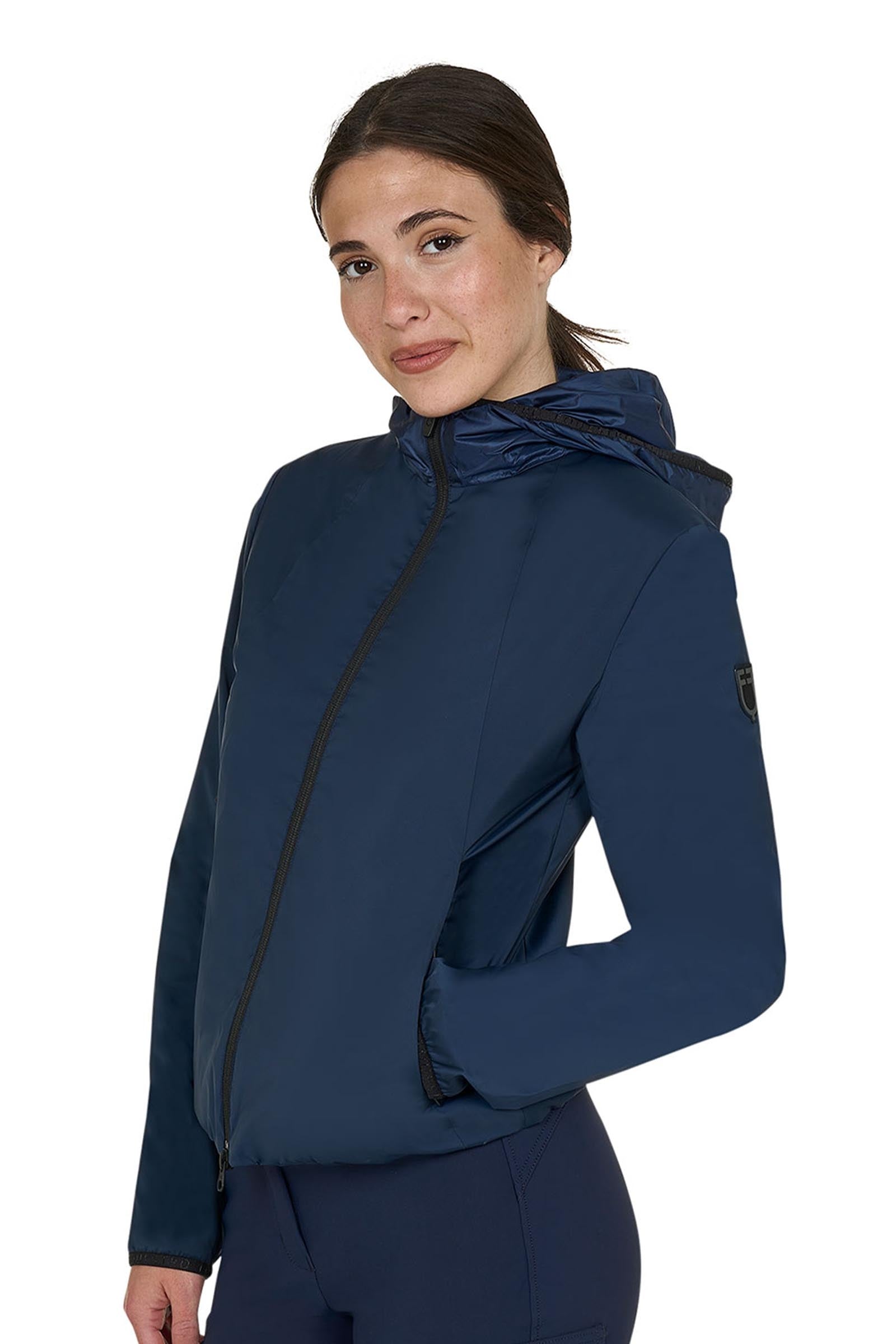 Equestro SS2026 Women's Foldable Warmer Nylon Jacket Odzież jeździecka damska