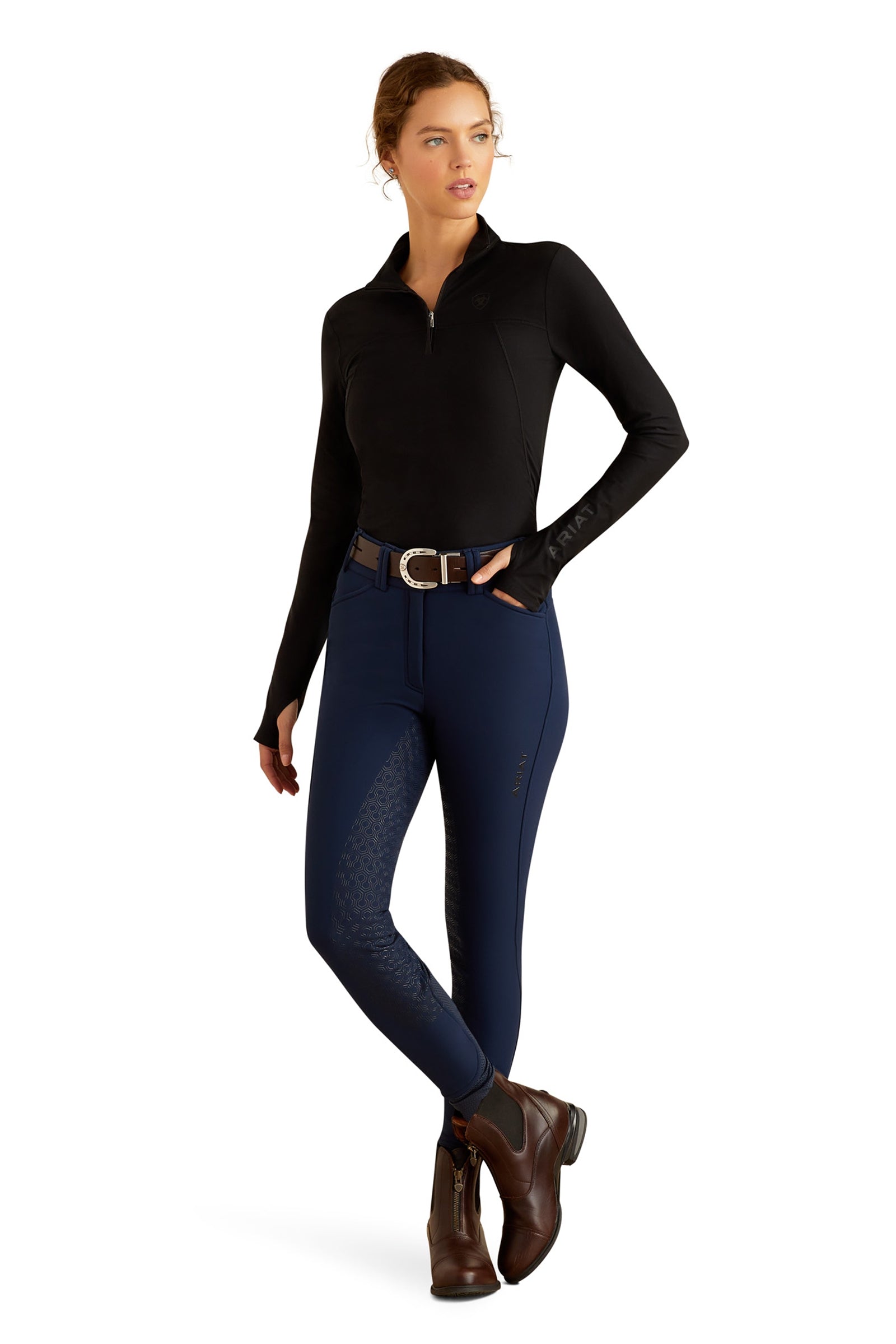 Ariat Lowell 3.0 Women´s 1/4 Zip Baselayer Shirt Odzież jeździecka damska