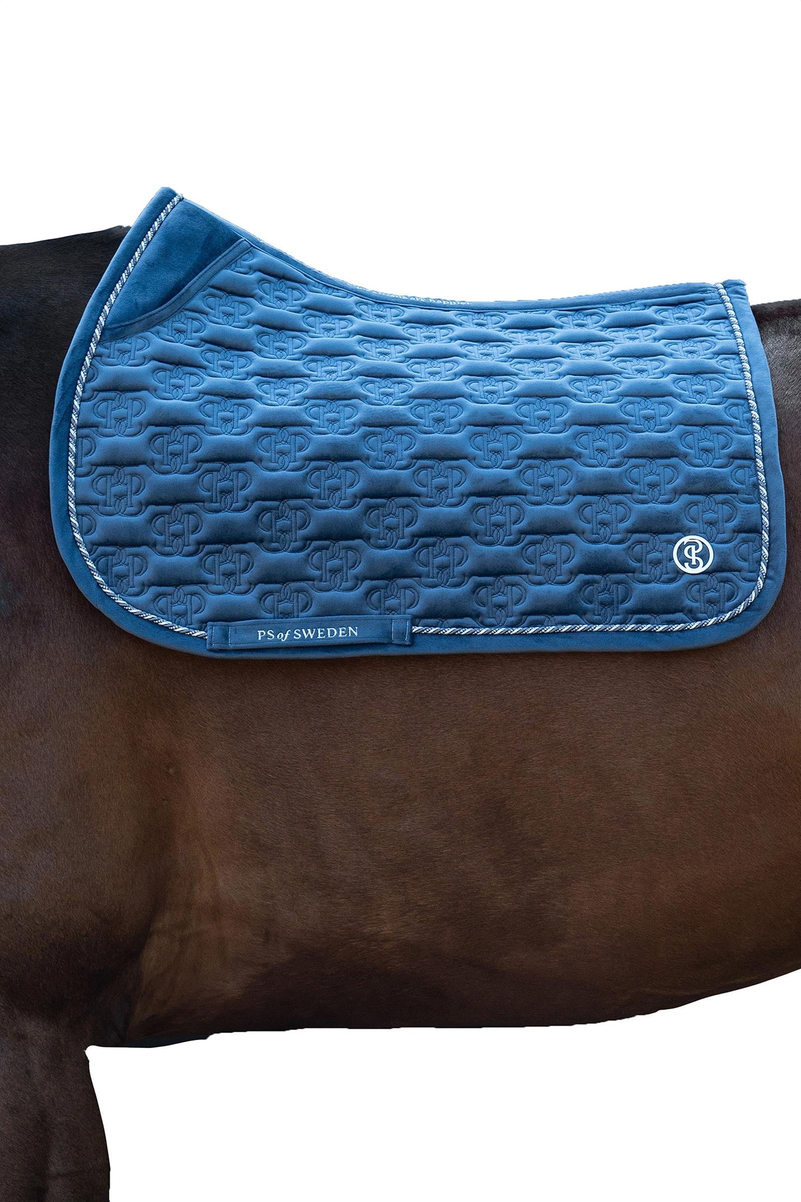 PS of Sweden Saddle Pad Velvet Monogram Jump Saddle Pads