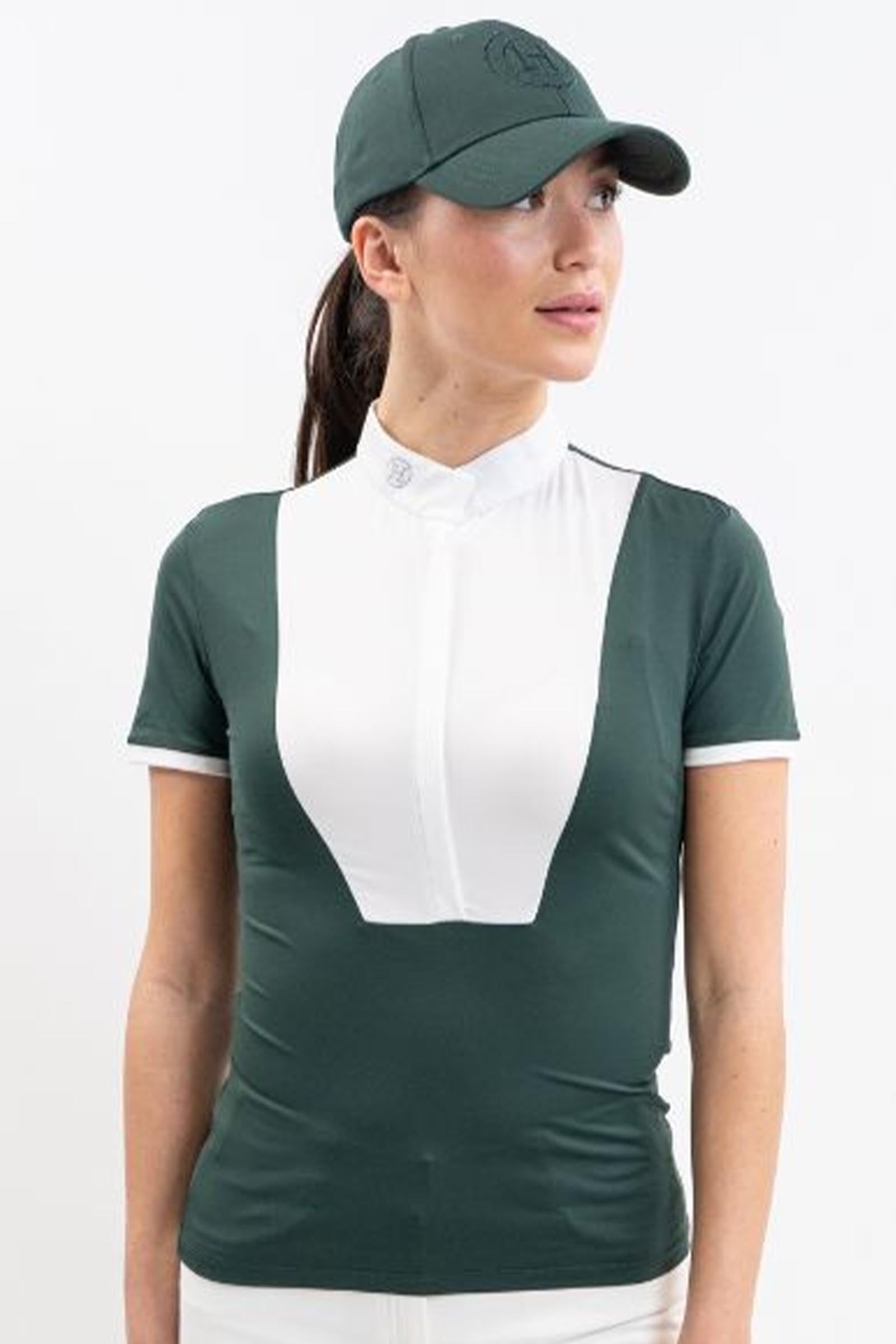 Harcour Shine koszulka konkursowa polo Odzież jeździecka damska