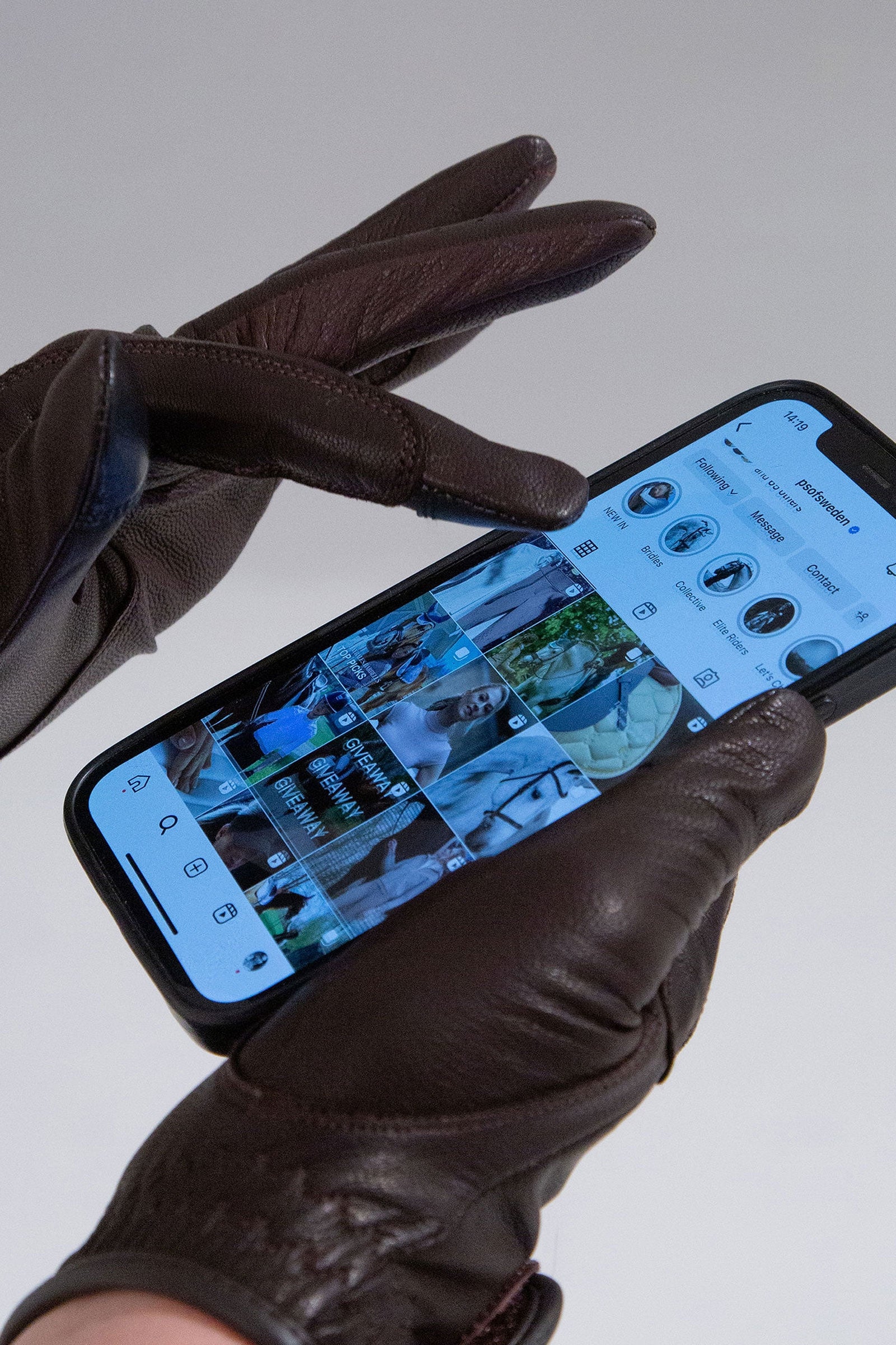 PS of Sweden Soft Leather Riding Gloves Rękawiczki jeździeckie