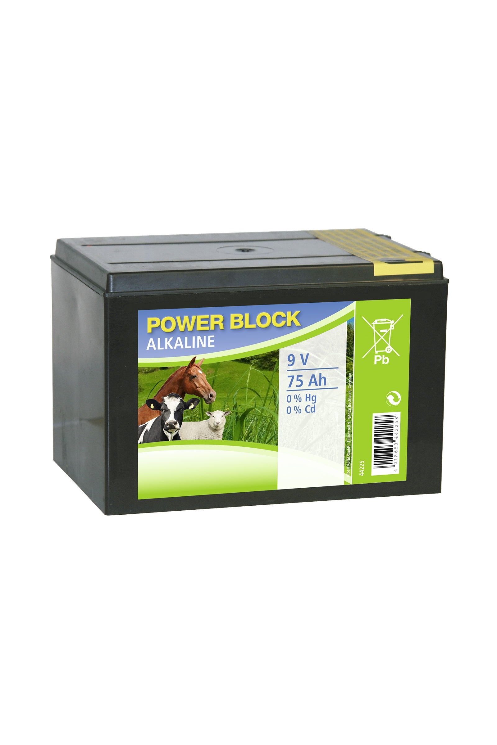 Kerbl CORRAL bateria alkaliczna Power Block, 9 V, 75 Ah, mała obudowa Ogrodzenia elektryczne i wyposażenie