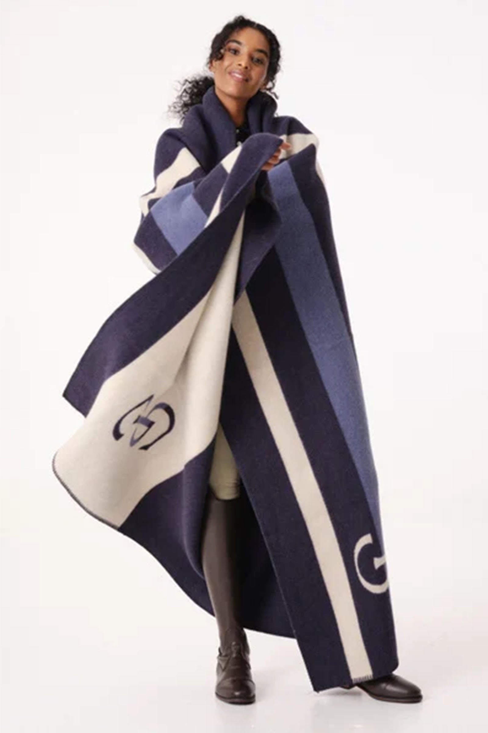 PS of Sweden Striped Wool Blanket Horse Rugs