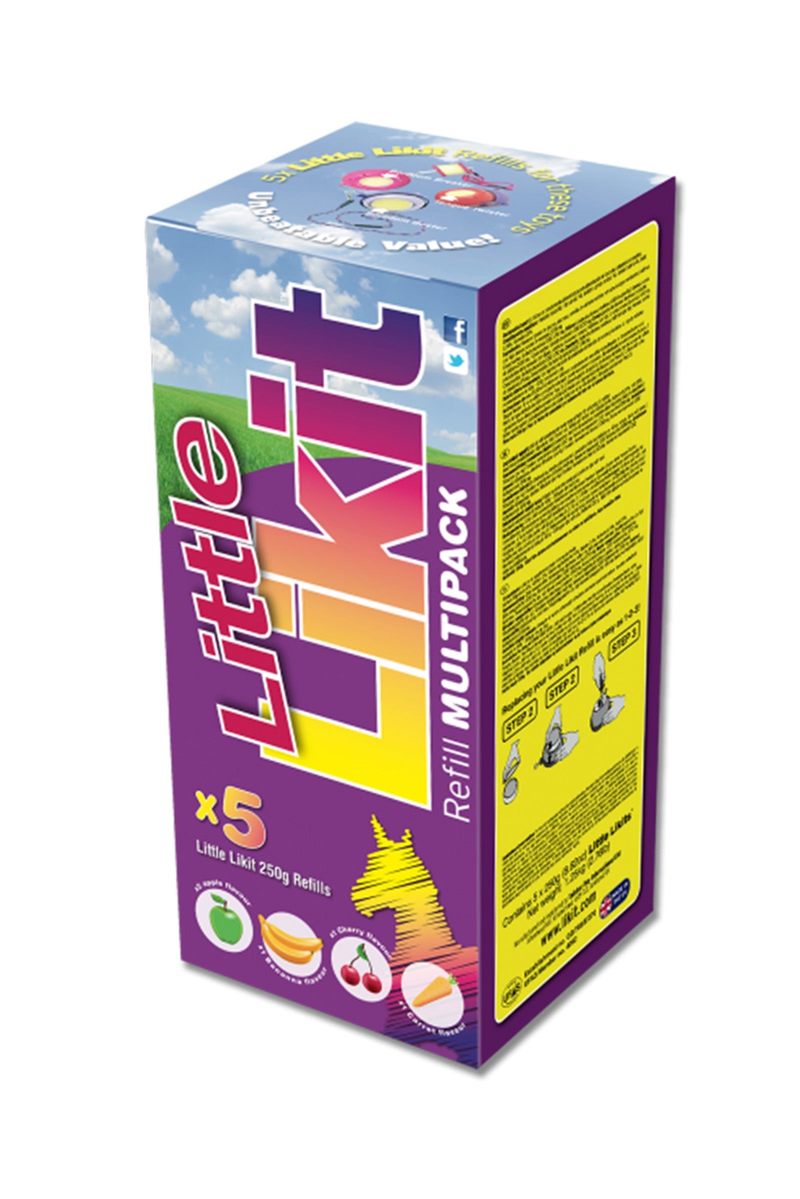 Likit 250 g, wielopak, banan, marchewka, wiśnia, 2x jabłko Horse Feed & Nutrition
