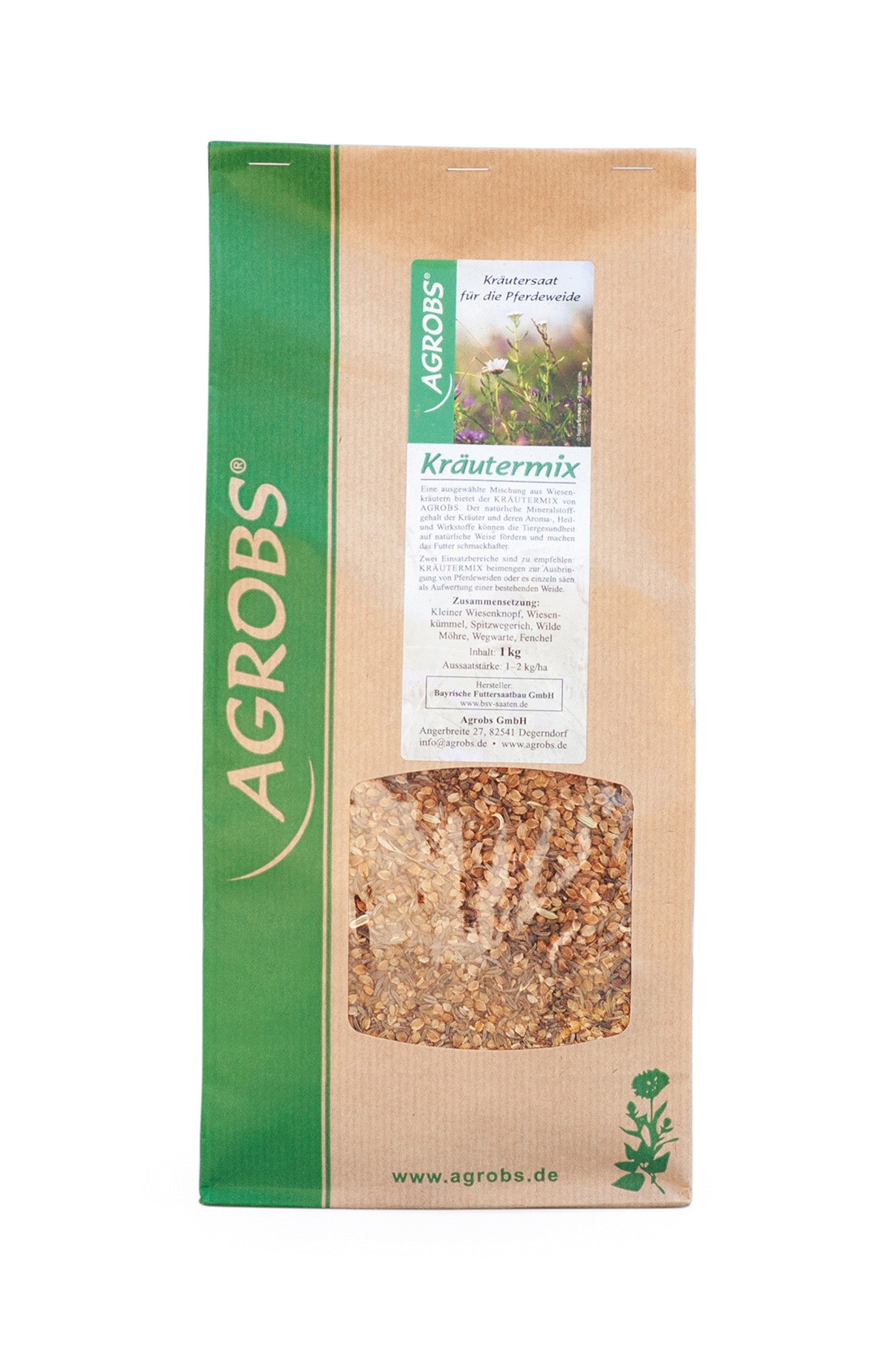 Agrobs Kräutermix Mieszanka ziół na pastwisko 1 kg Horse Feed & Nutrition