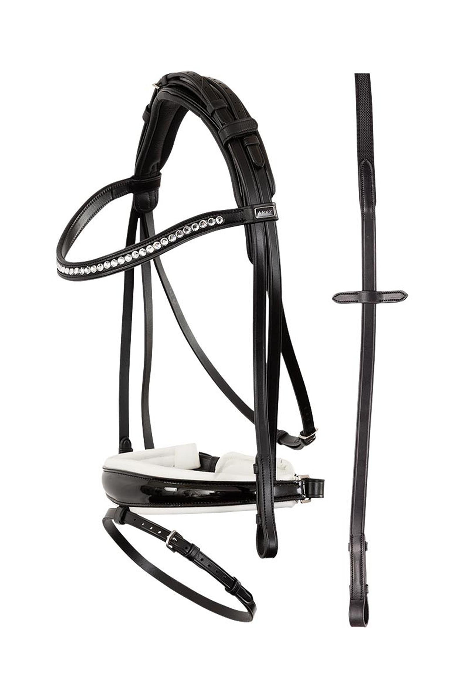 Anky ANKY Anatomic Bridle With Crown Buckle & Reins Ogłowia i wodze