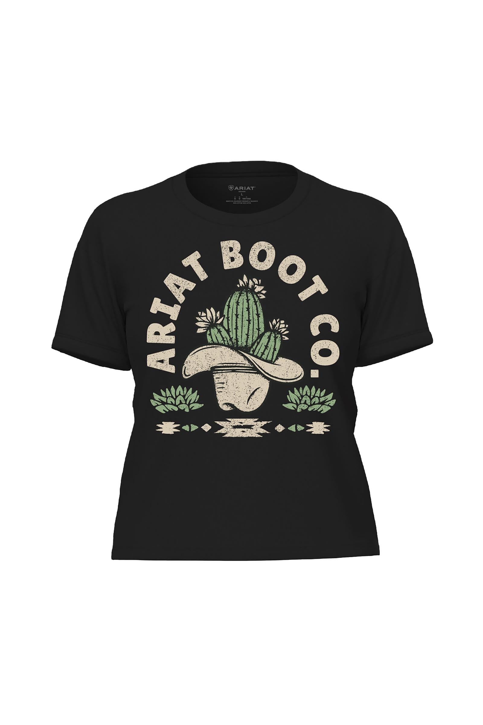 Ariat Women's Ariat Cacti Cowboy Hat T-Shirt Odzież jeździecka damska