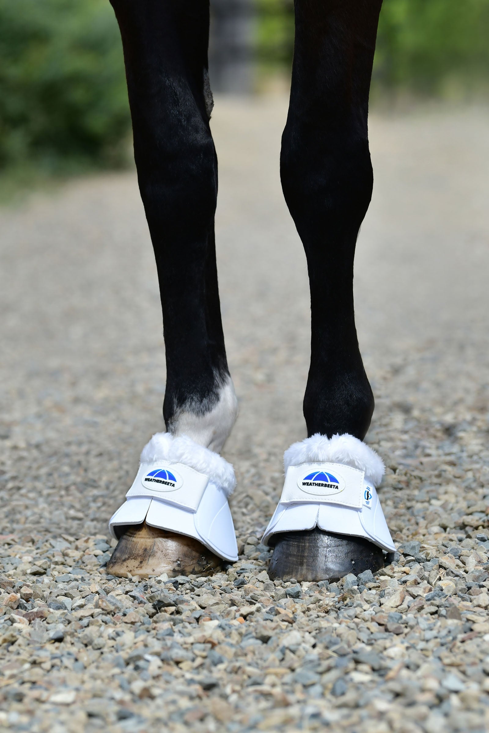 Weatherbeeta Tough-Tec Impact Fleece Trim Bell Boots Leg & Hoof Protection