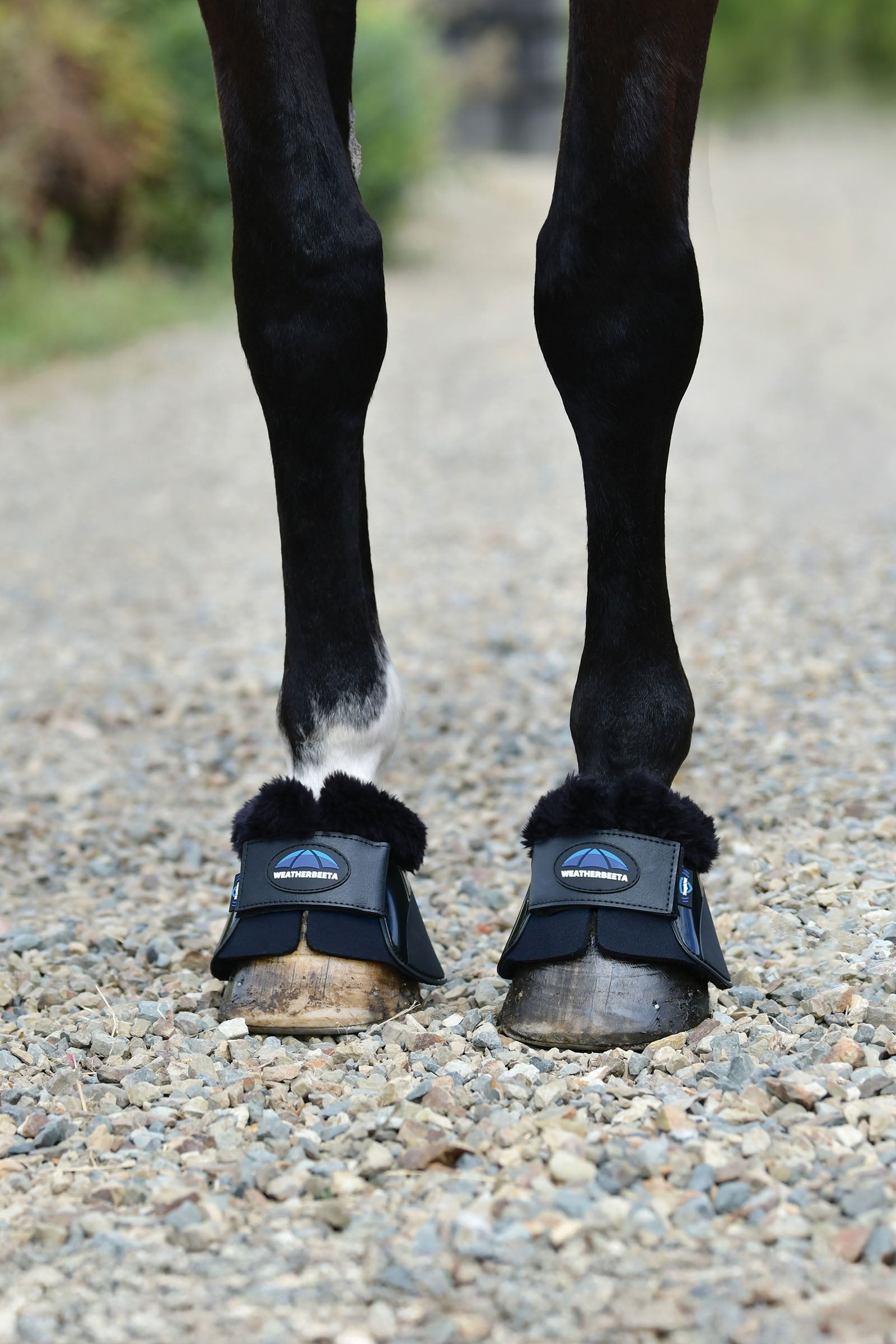 Weatherbeeta Tough-Tec Impact Fleece Trim Bell Boots Leg & Hoof Protection
