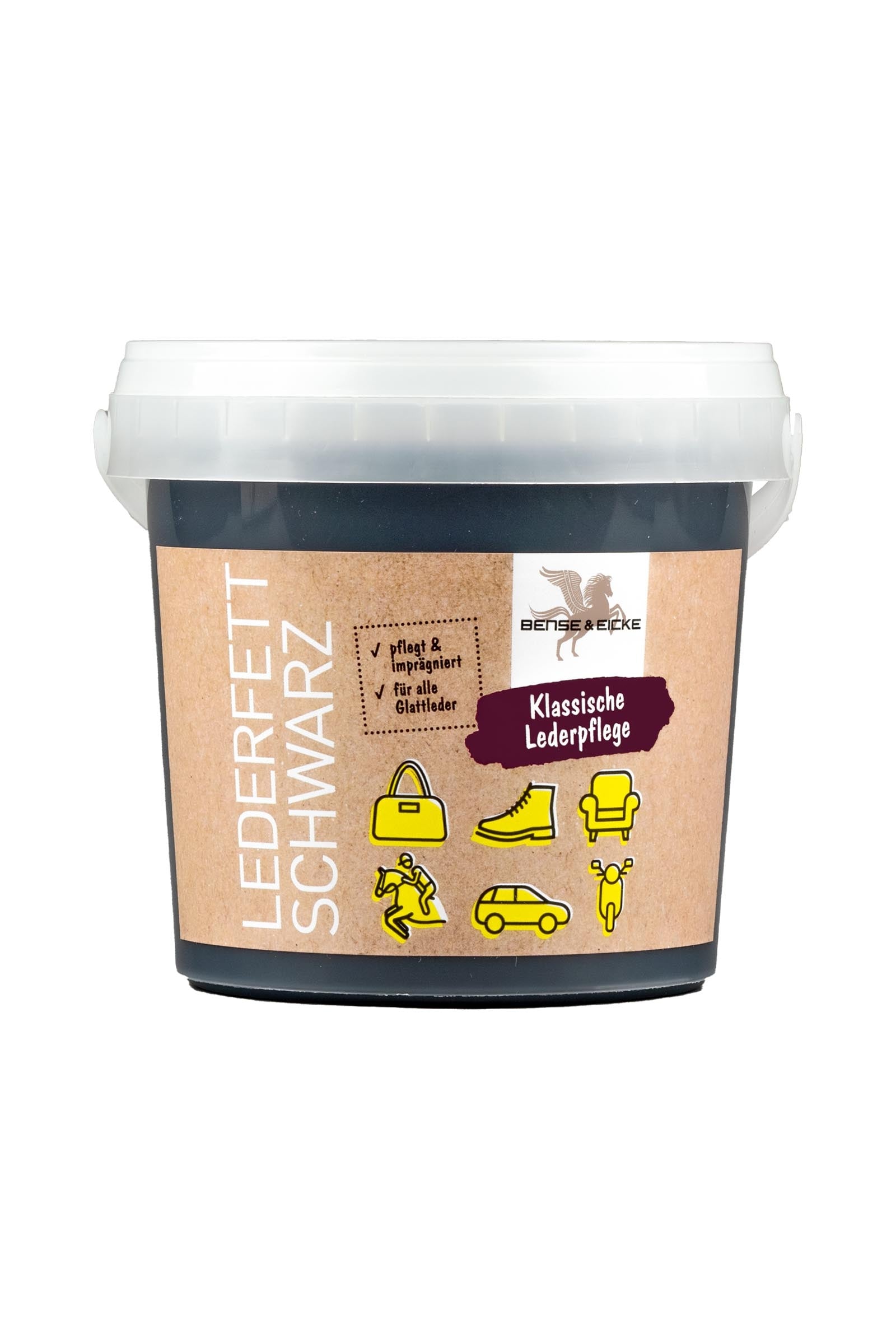 Bense & Eicke Czarny tłuszcz do skóry, 500 ml Zdrowie