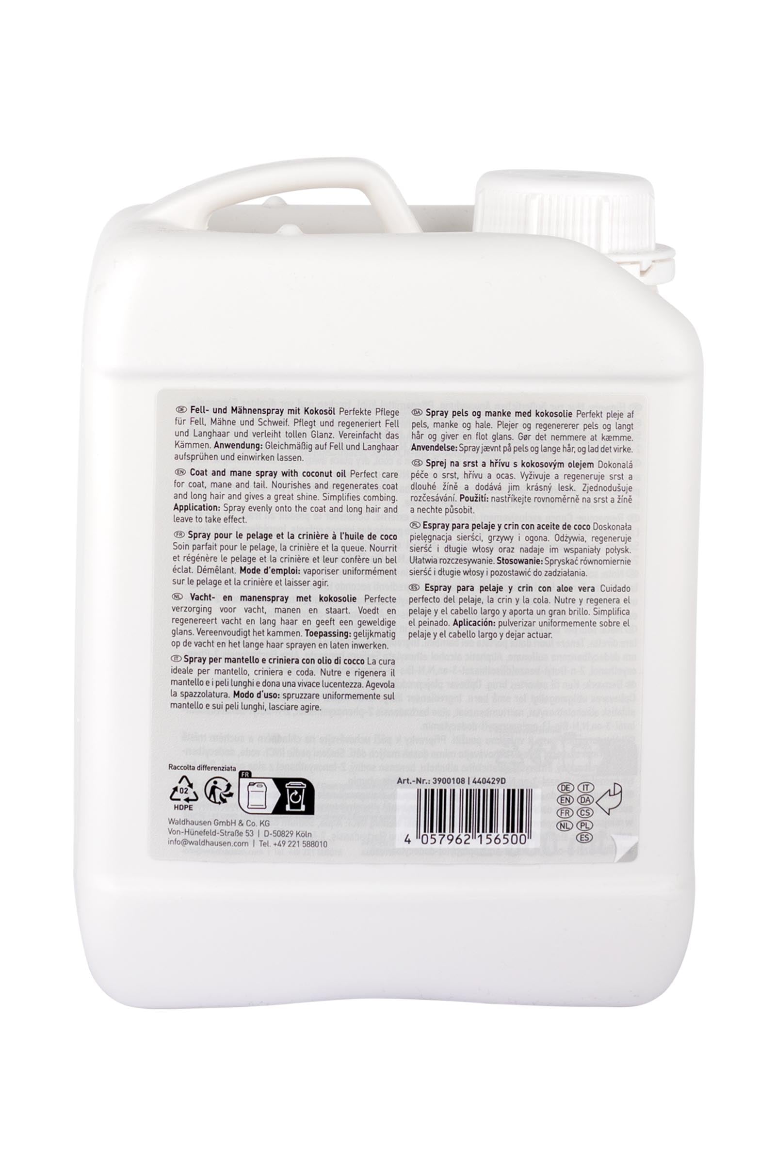 Waldhausen Mane & Tail Care Spray With Aloe Vera, 2,5 l Horse Health Care