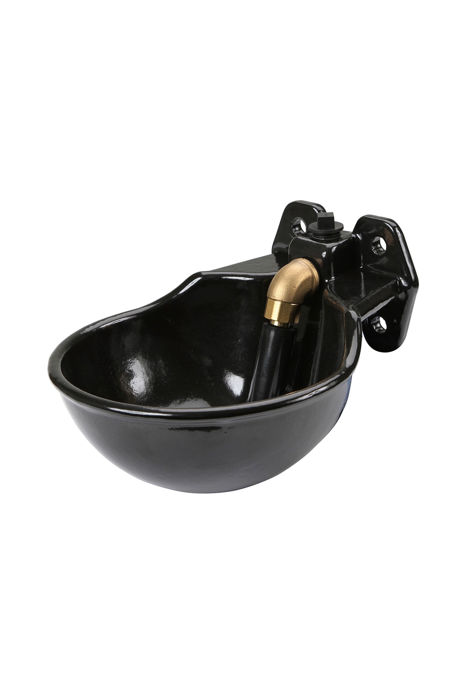 Kerbl Water bowl with tube valve G51 enamelled Karmienie i pojenie