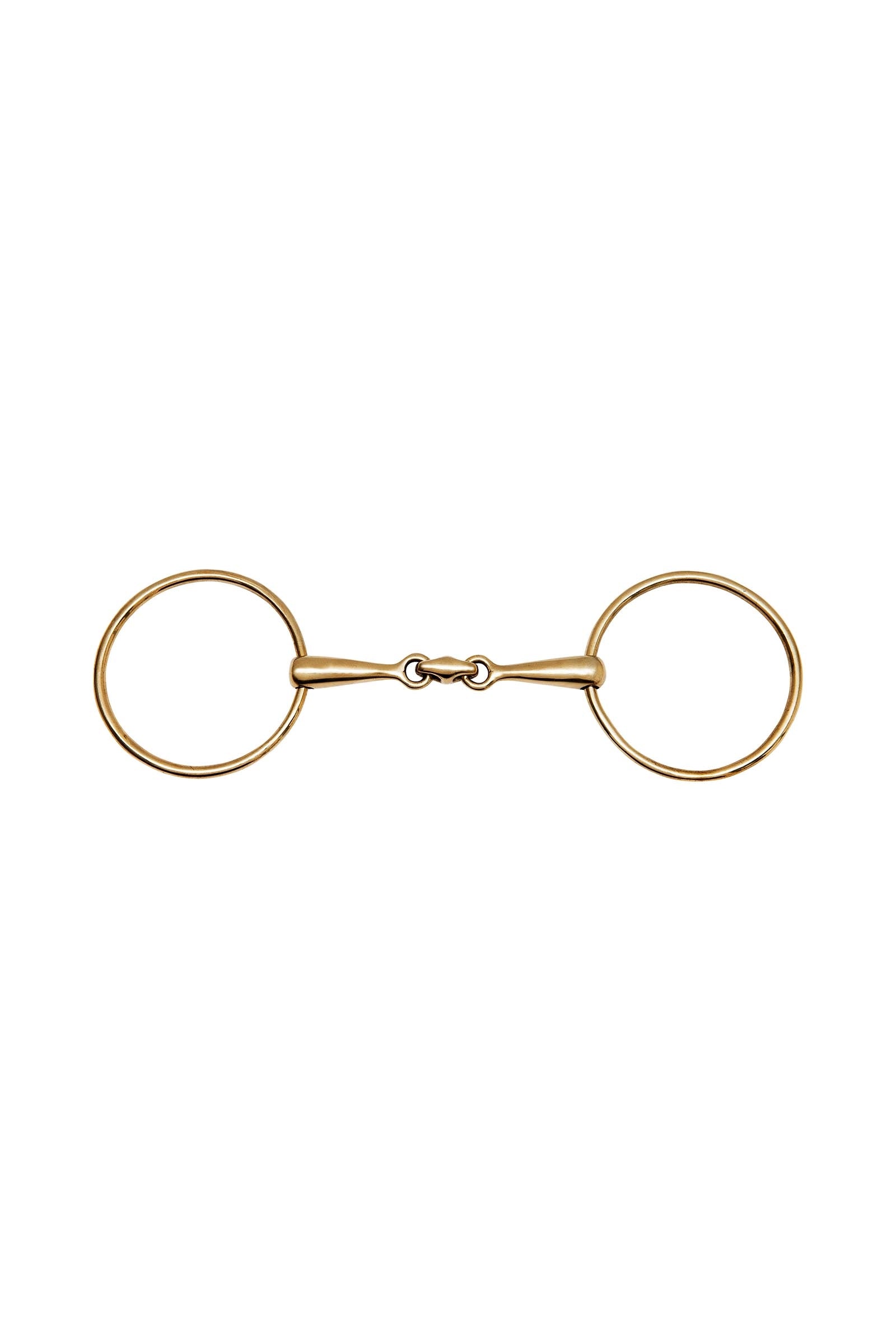 Feeling FEELING Thin Anatomical Large Rings Snaffle, German Silver Wędzidła