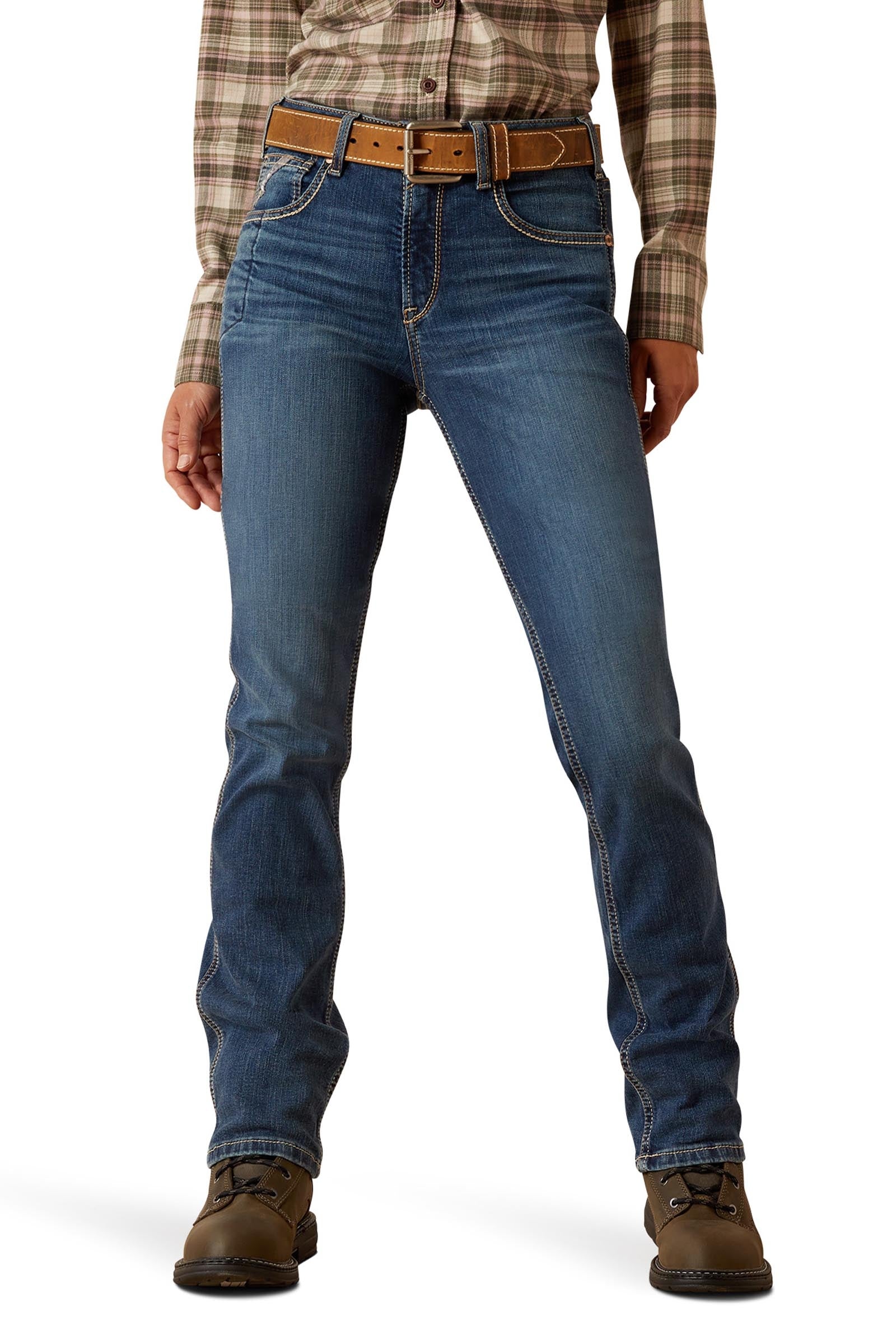 Ariat Rebar HR Riveter Straight Damskie dżinsy o prostych nogawkach Womens Breeches