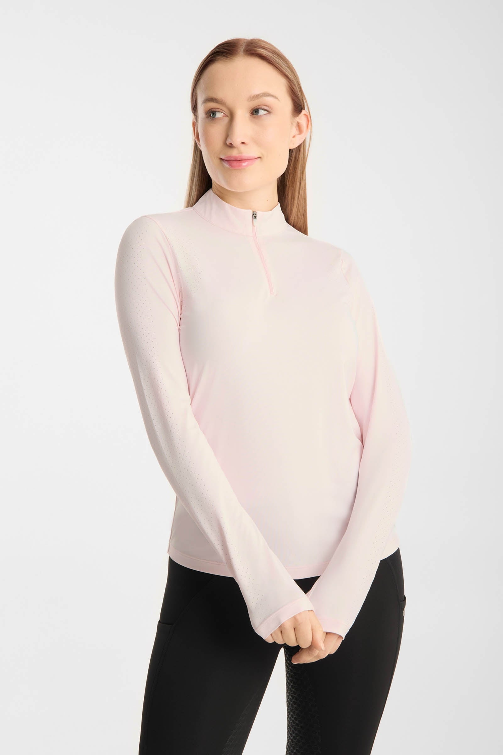Horze Emmie damska chłodząca koszulka techniczna z długim rękawem Odzież jeździecka damska