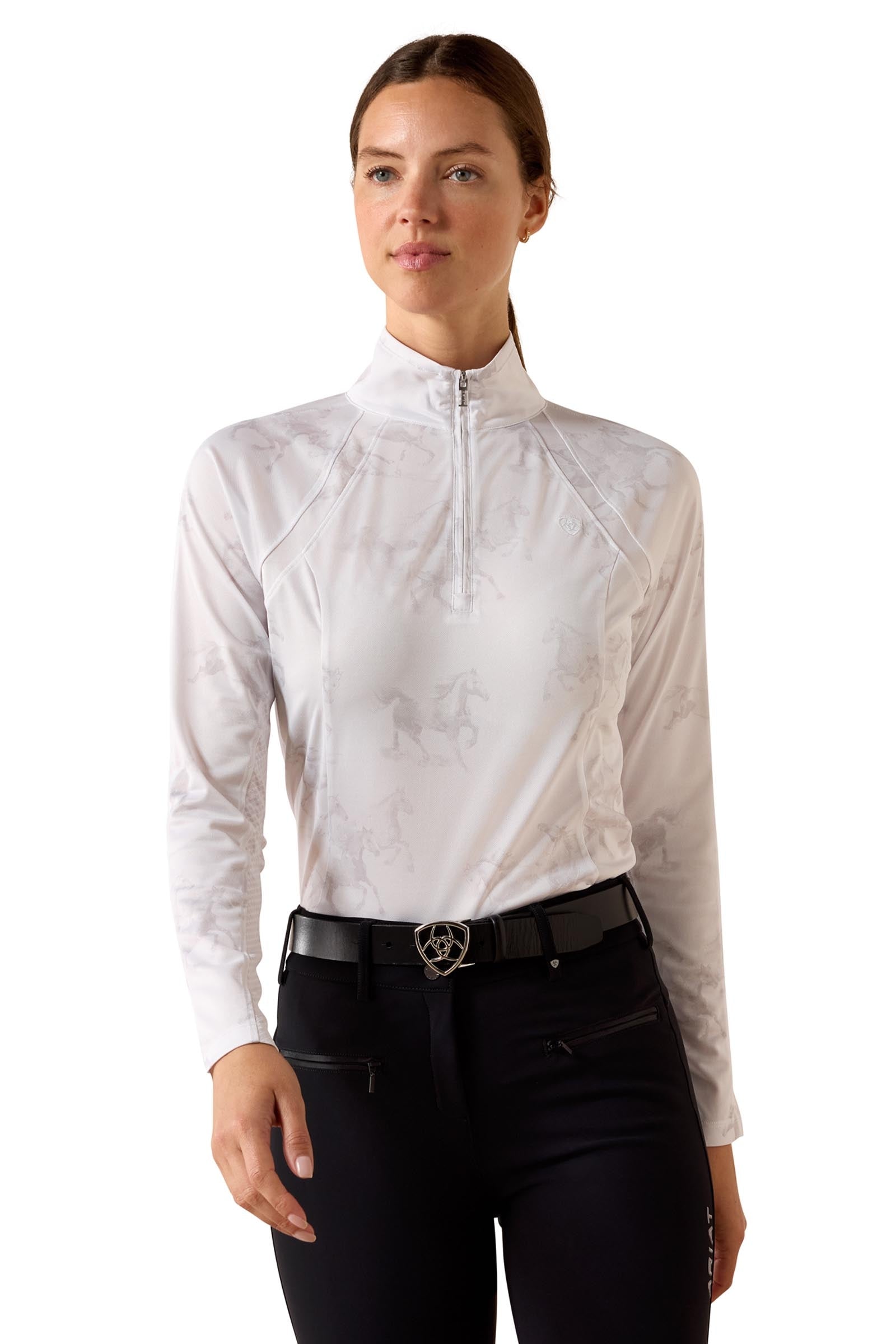 Ariat Women's Sunstopper 3.0 1/4 Zip Baselayer Odzież jeździecka damska