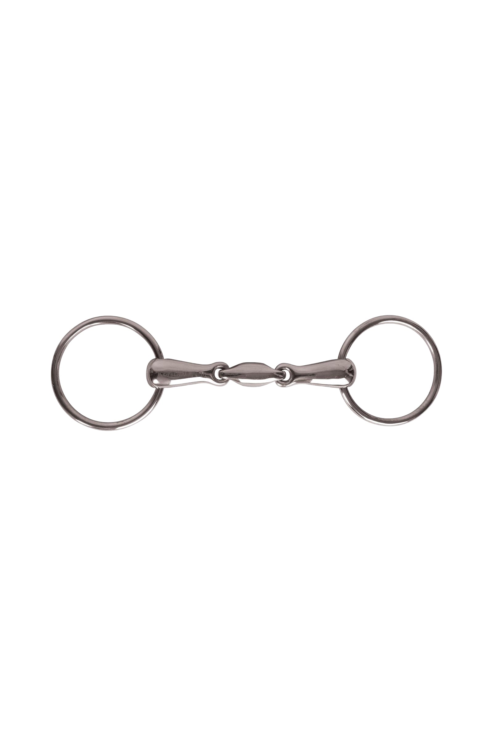 Korsteel Jp Stainless Steel Oval Link Loose Ring Snaffle Bit Wędzidła