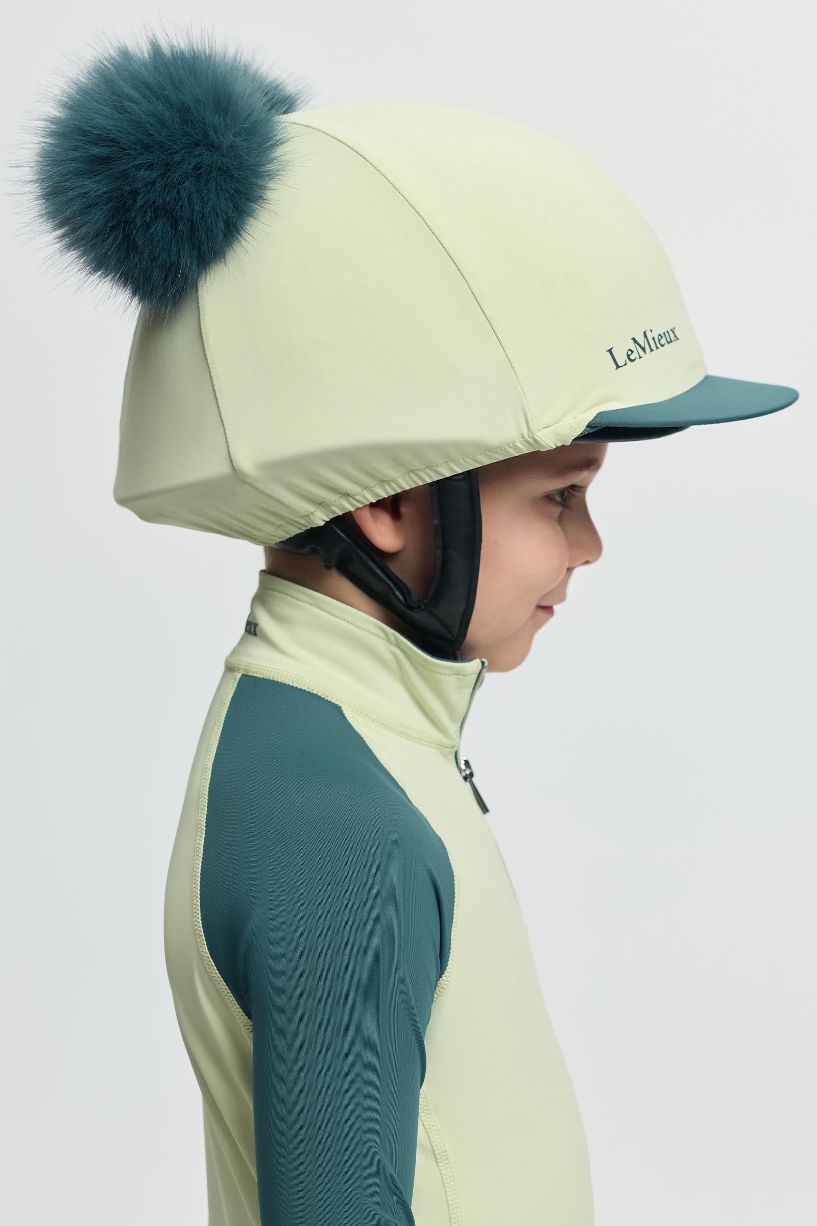 LeMieux Mini Double Pom Hat Silk Kids Apparel