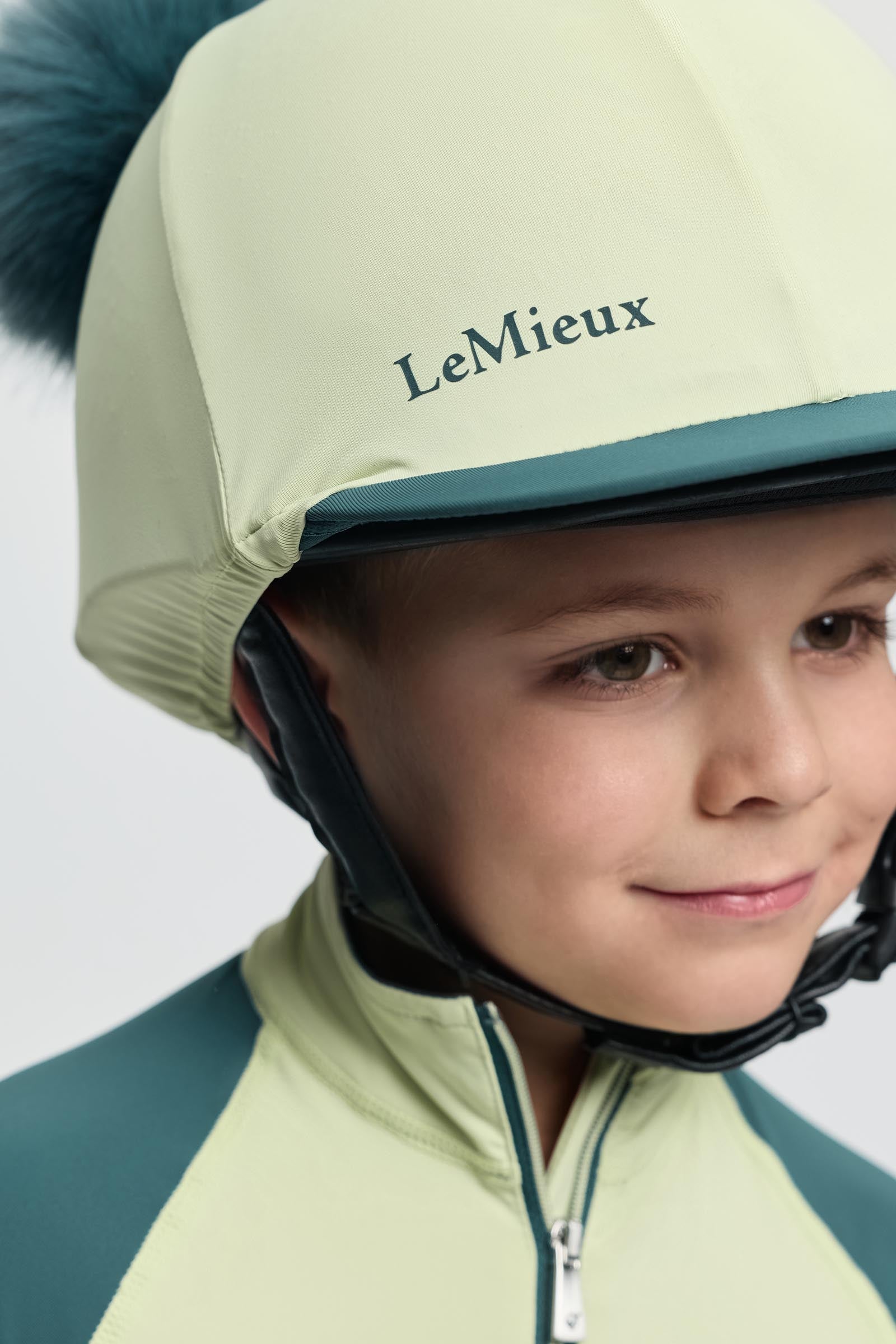 LeMieux Mini Double Pom Hat Silk Kids Apparel