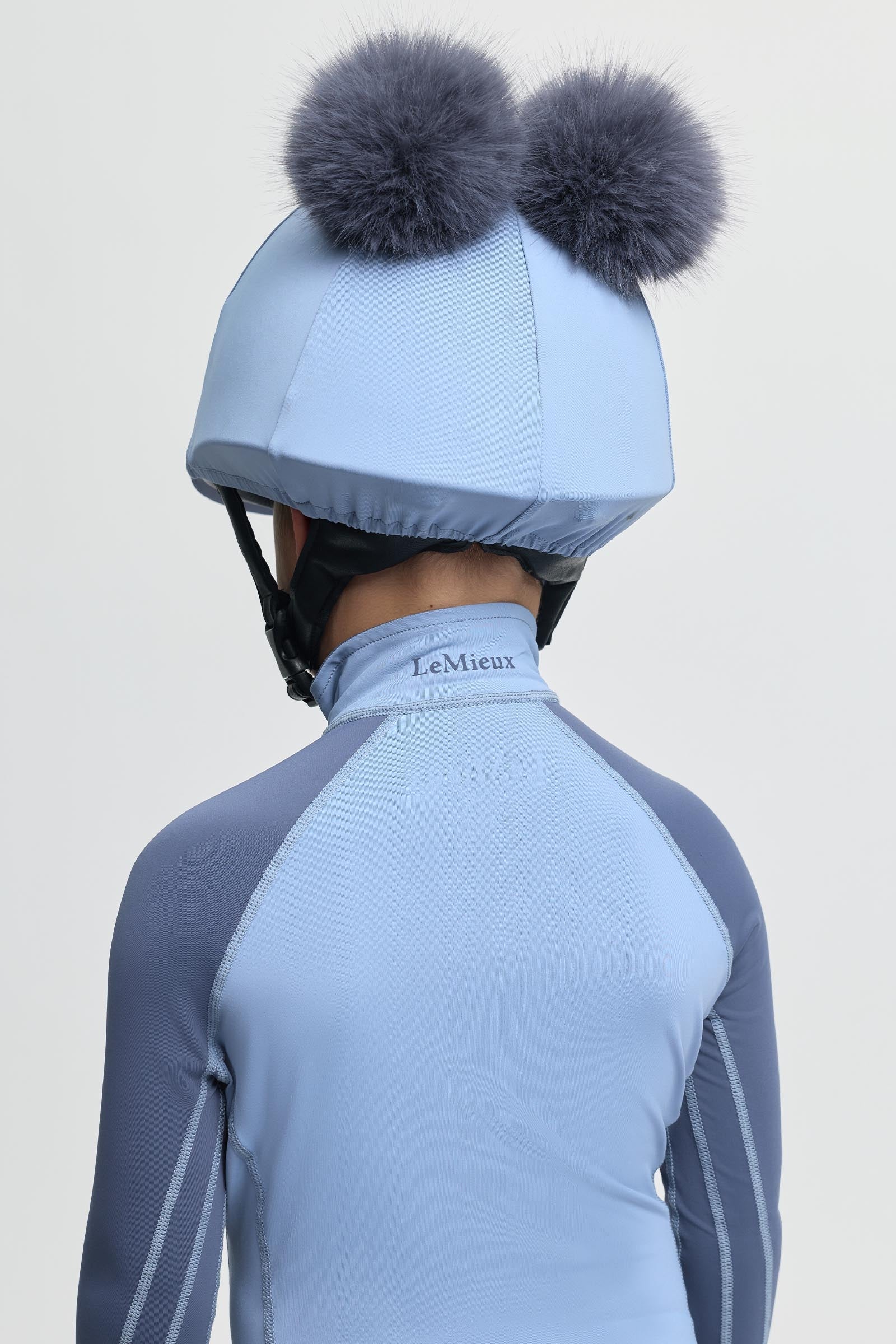 LeMieux Mini Double Pom Hat Silk Kids Apparel